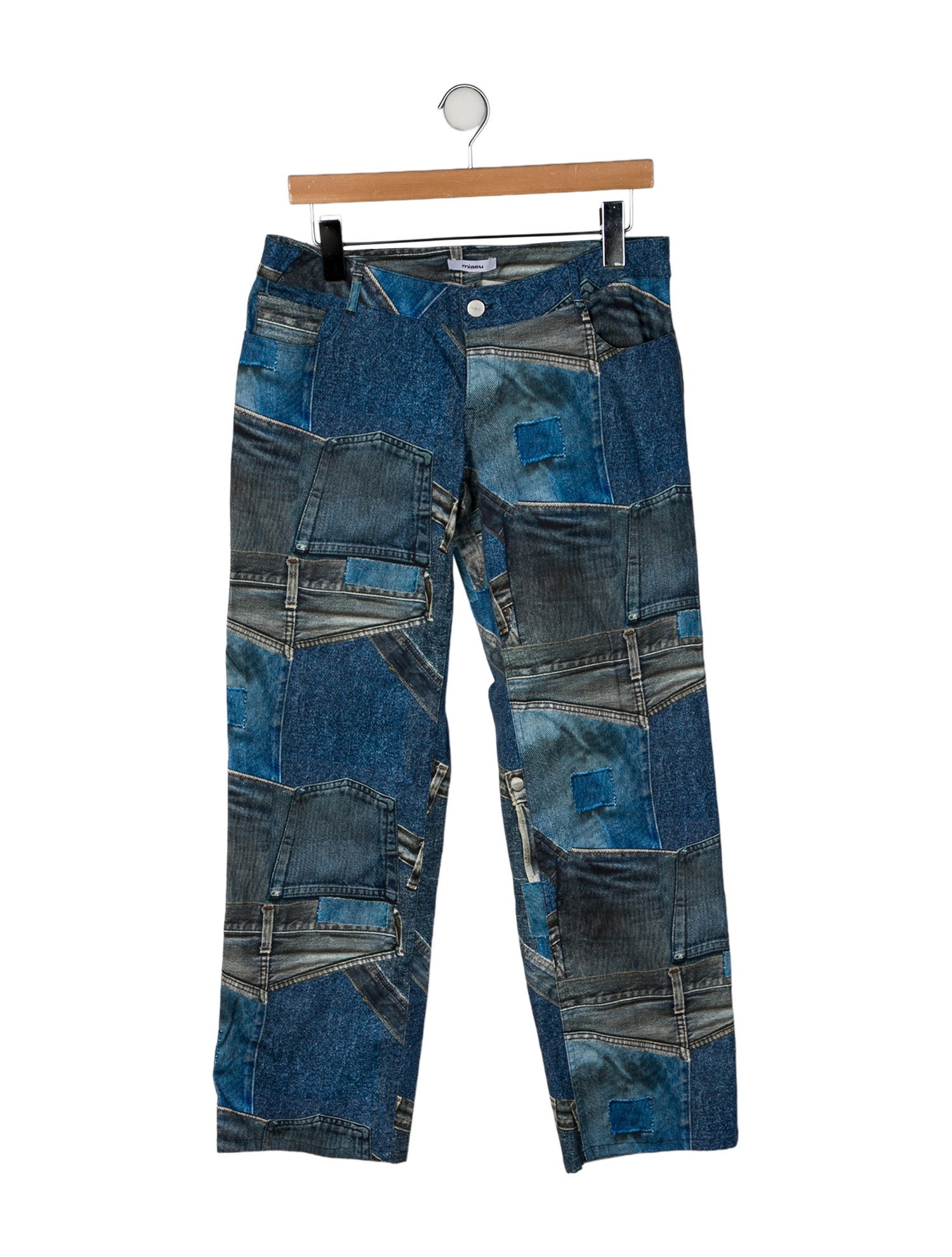 Miaou Low-Rise Straight Leg Jeans