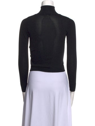 Miaou Printed Turtleneck Crop Top