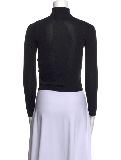 Miaou Printed Turtleneck Crop Top