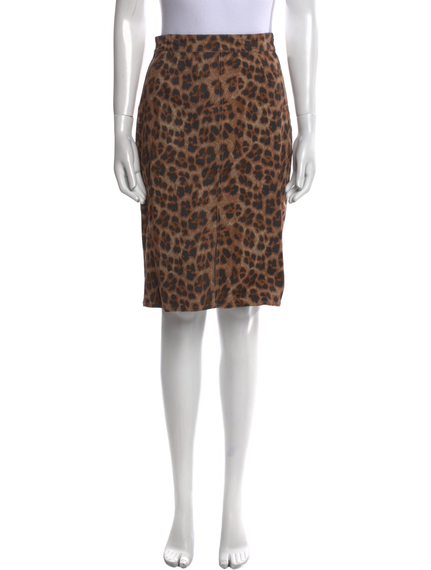 Miaou Animal Print Knee-Length Skirt