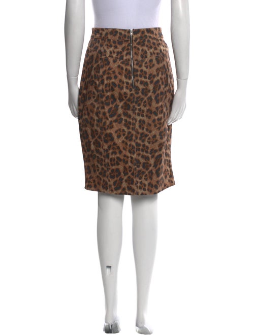 Miaou Animal Print Knee-Length Skirt