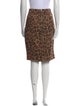 Miaou Animal Print Knee-Length Skirt