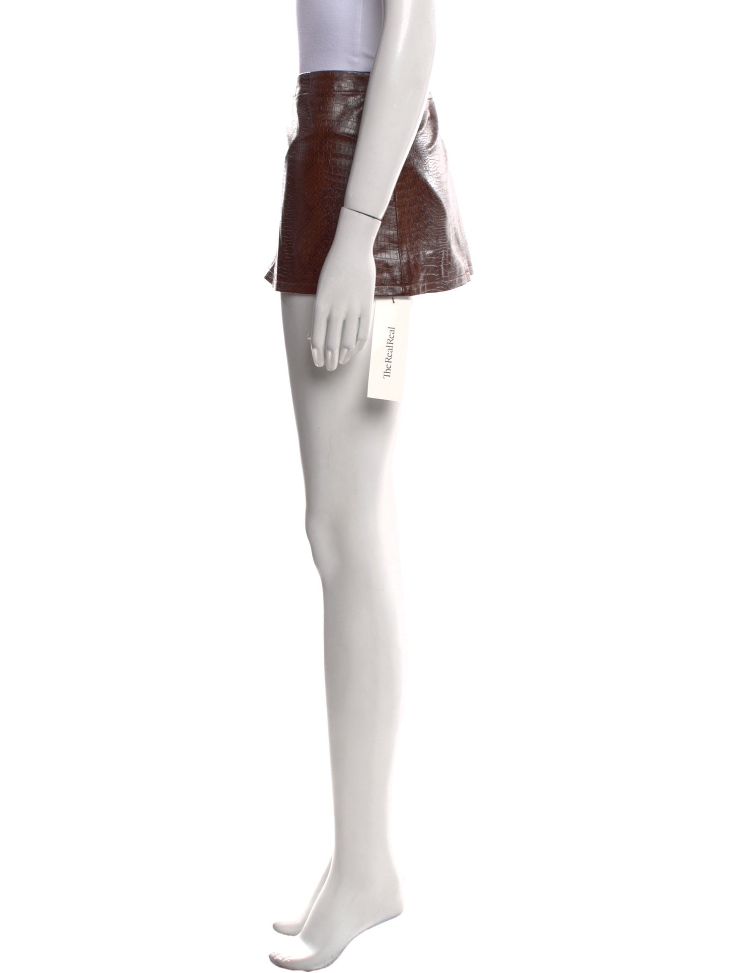 Miaou Pleated Accents Mini Skirt