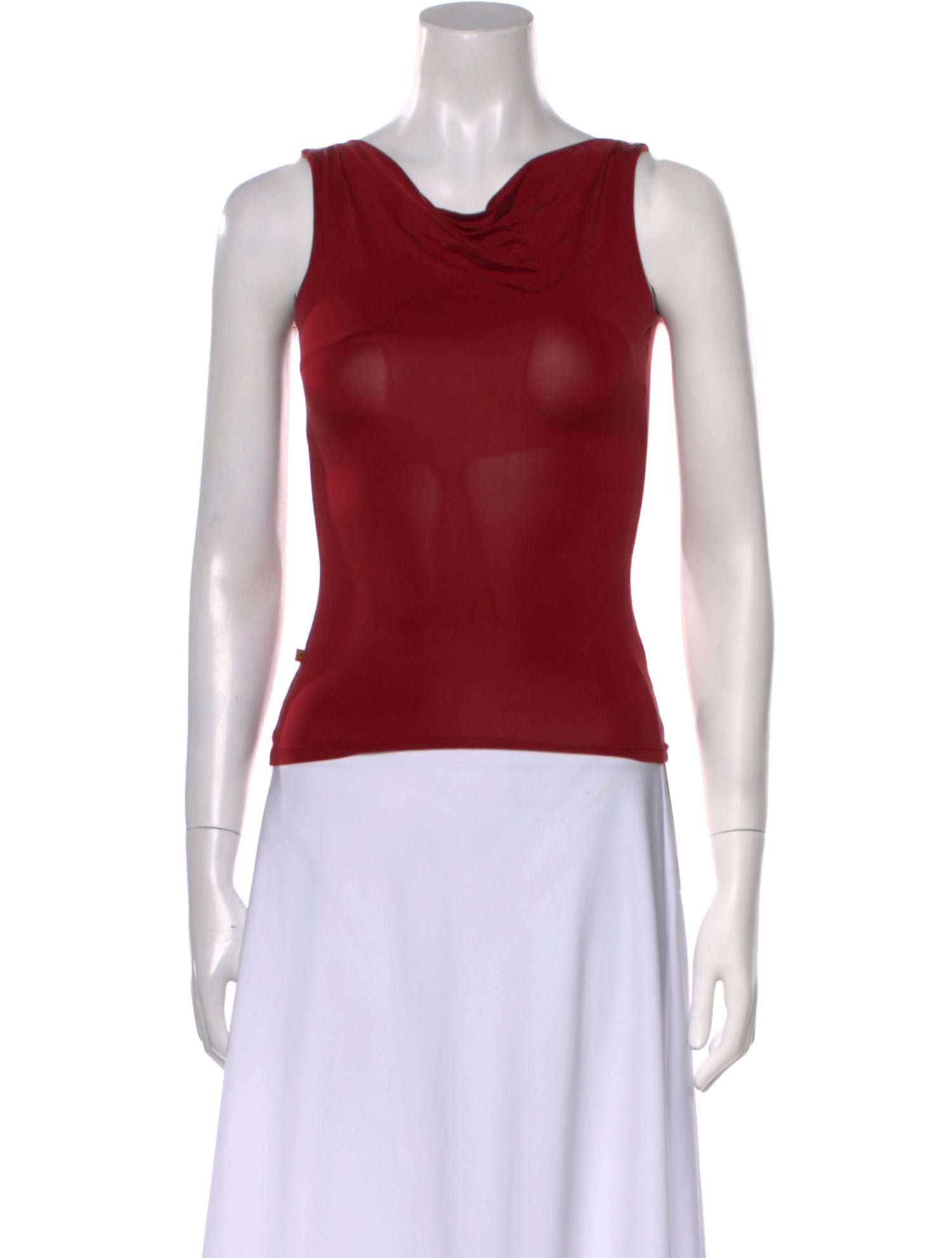 Miaou Cowl Neck Sleeveless Top