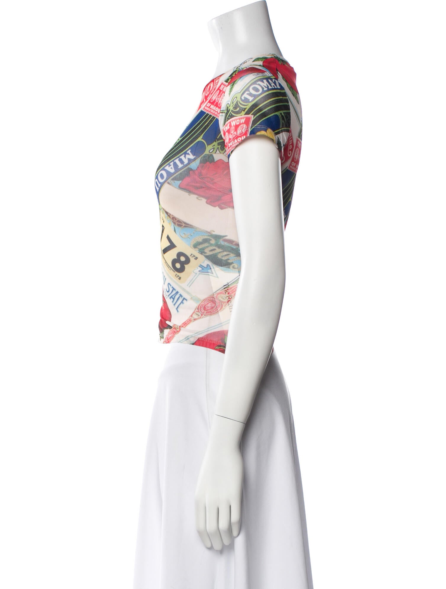 Miaou Printed Crew Neck T-Shirt