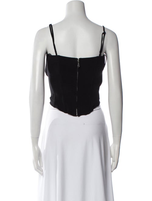 Miaou Square Neckline Sleeveless Crop Top