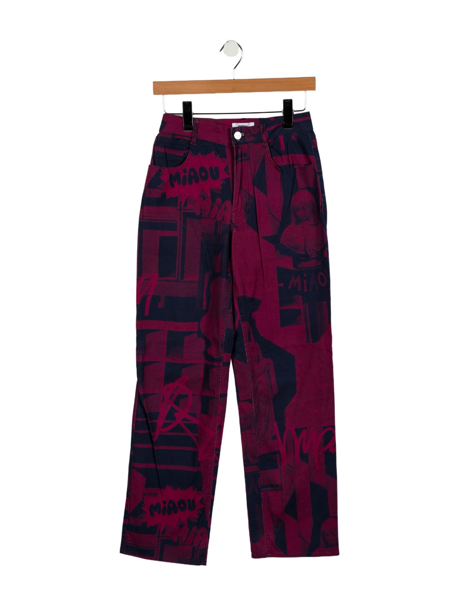 Miaou Mid-Rise Wide Leg Jeans