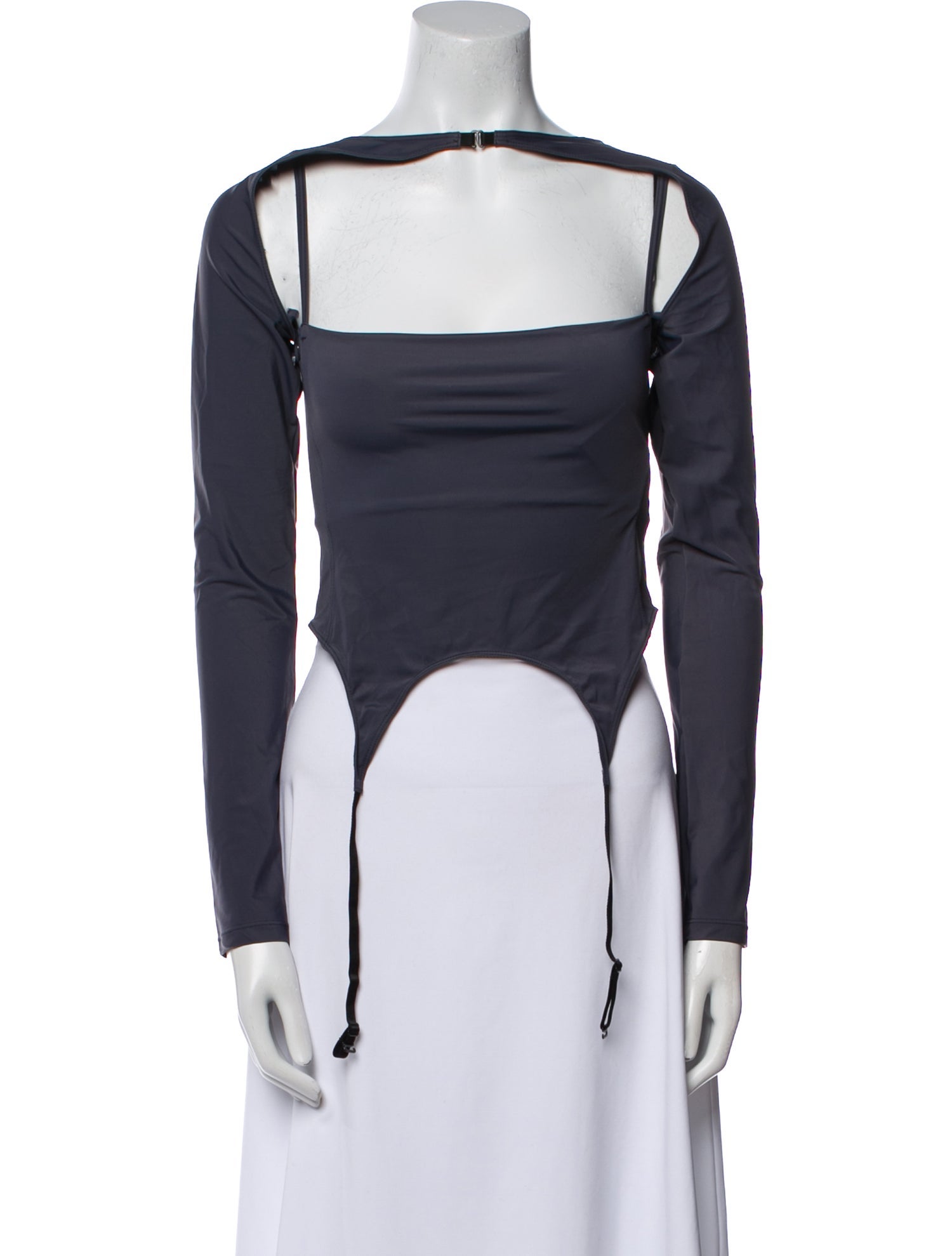 Miaou Nylon Square Neckline Bodysuit