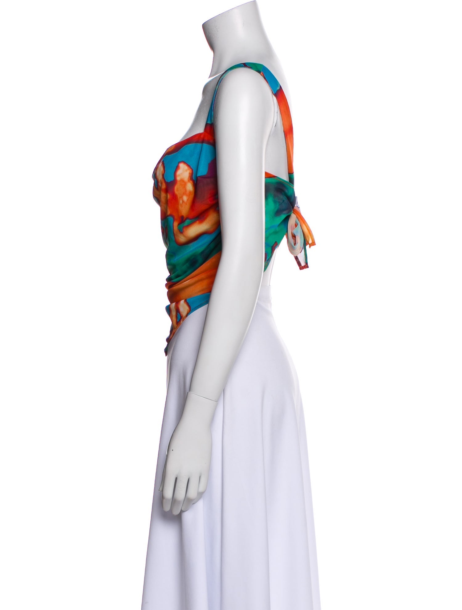 Miaou Printed Cowl Neck Top