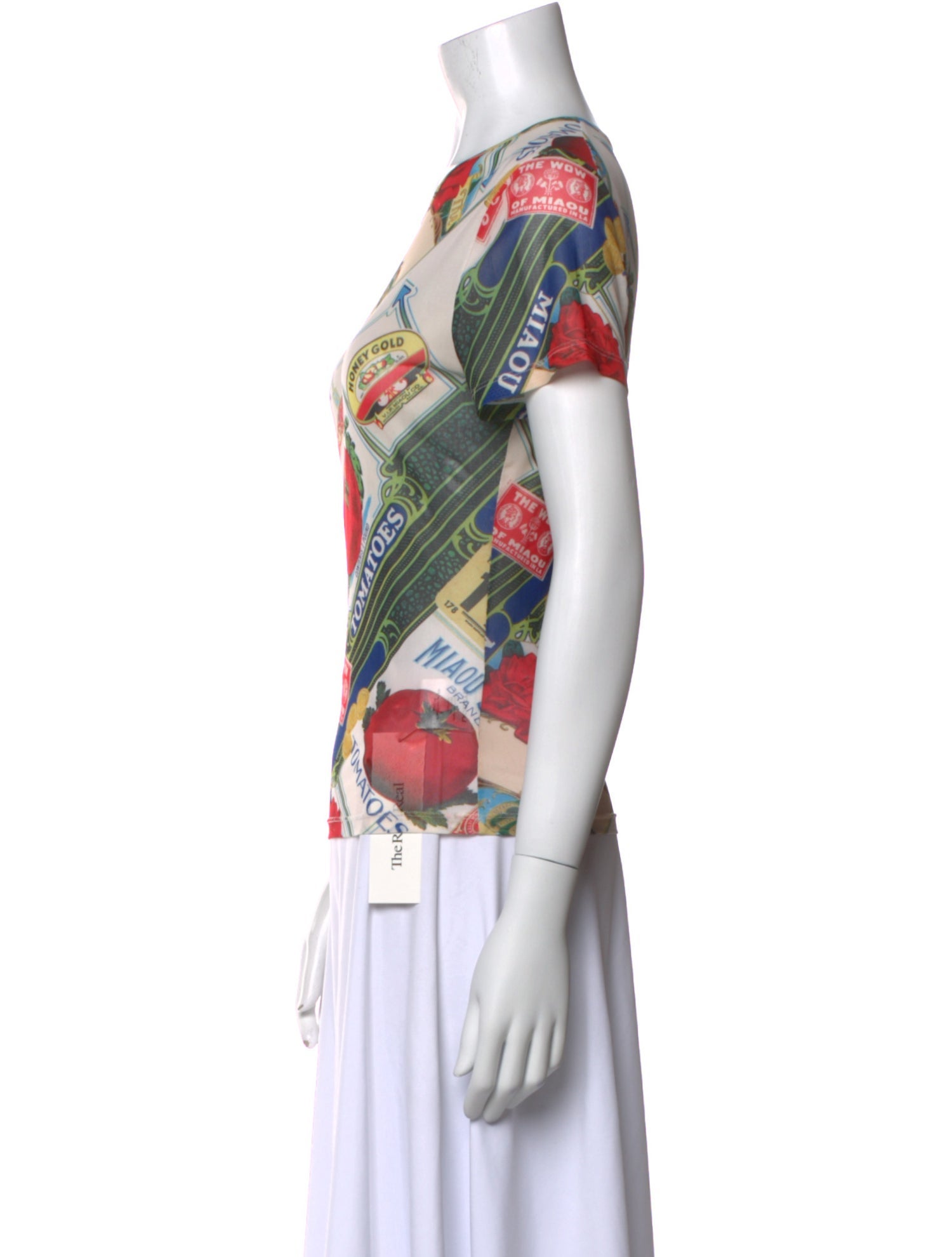 Miaou Printed Crew Neck T-Shirt