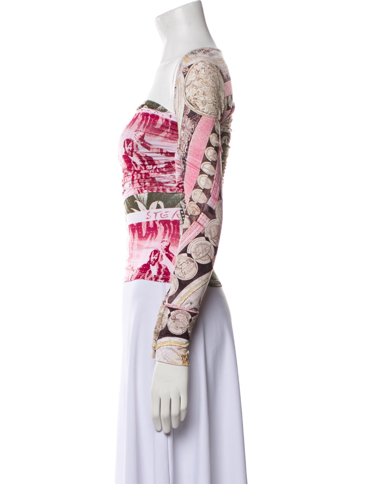 Miaou Paisley Print Square Neckline Crop Top w/ Tags