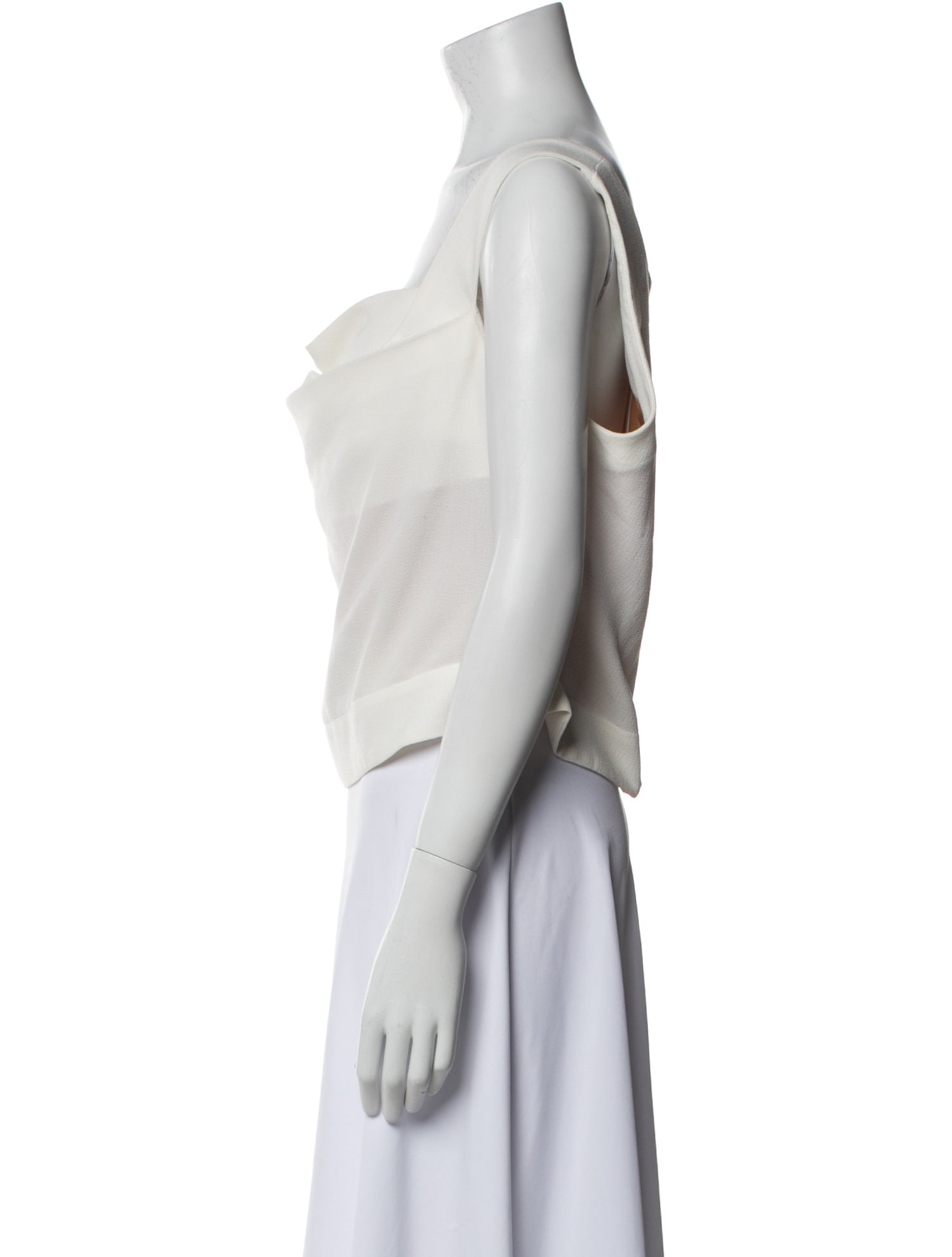 Miaou Cowl Neck Sleeveless Crop Top