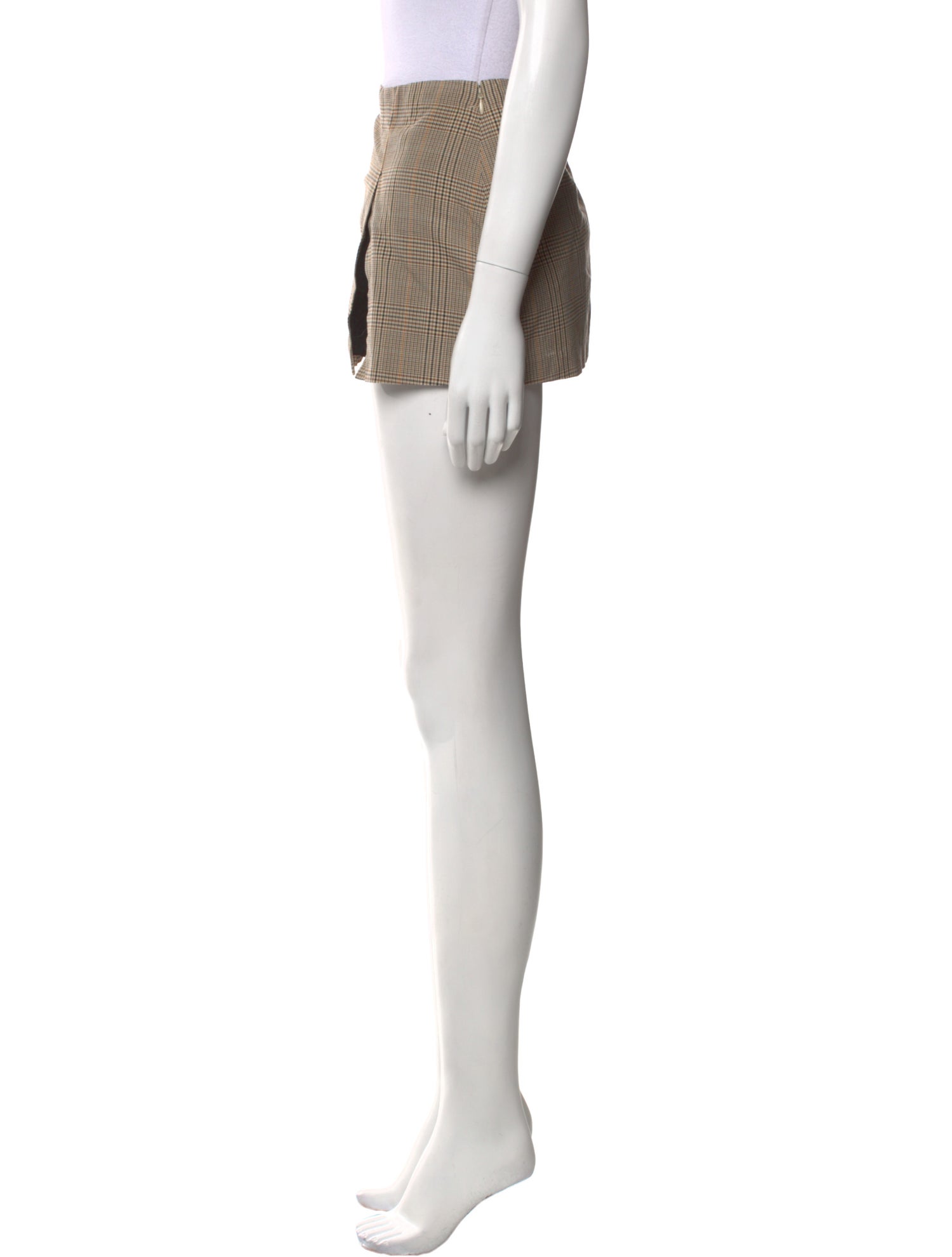 Miaou Plaid Print Mini Skirt