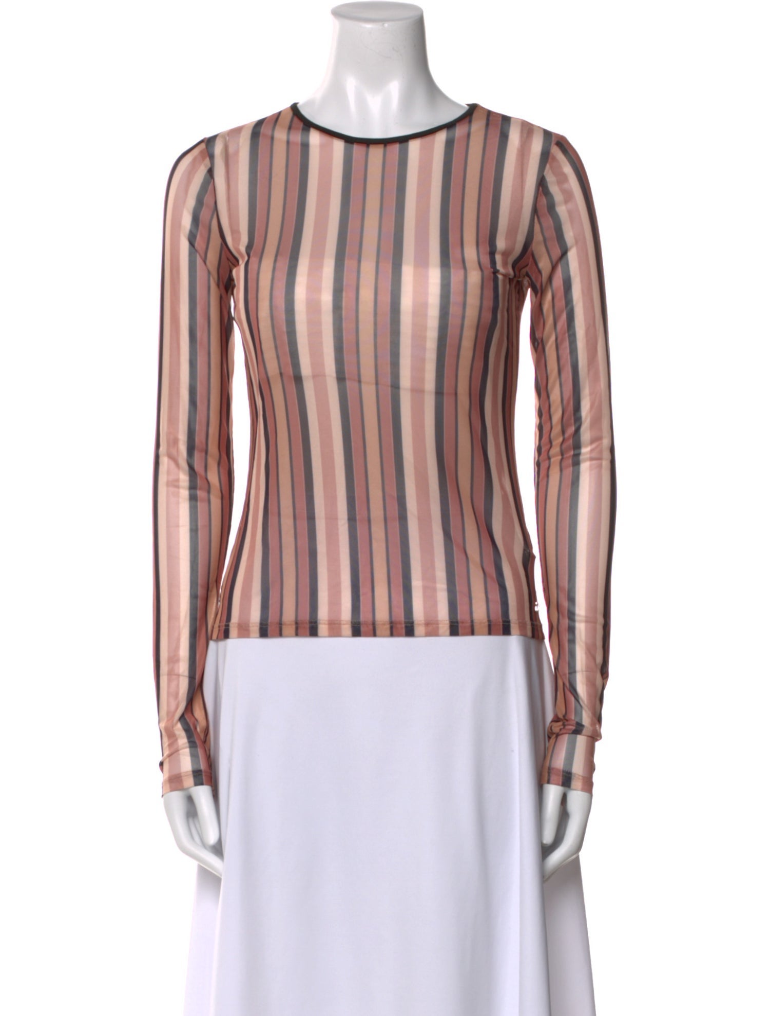 Miaou Striped Bateau Neckline Top w/ Tags