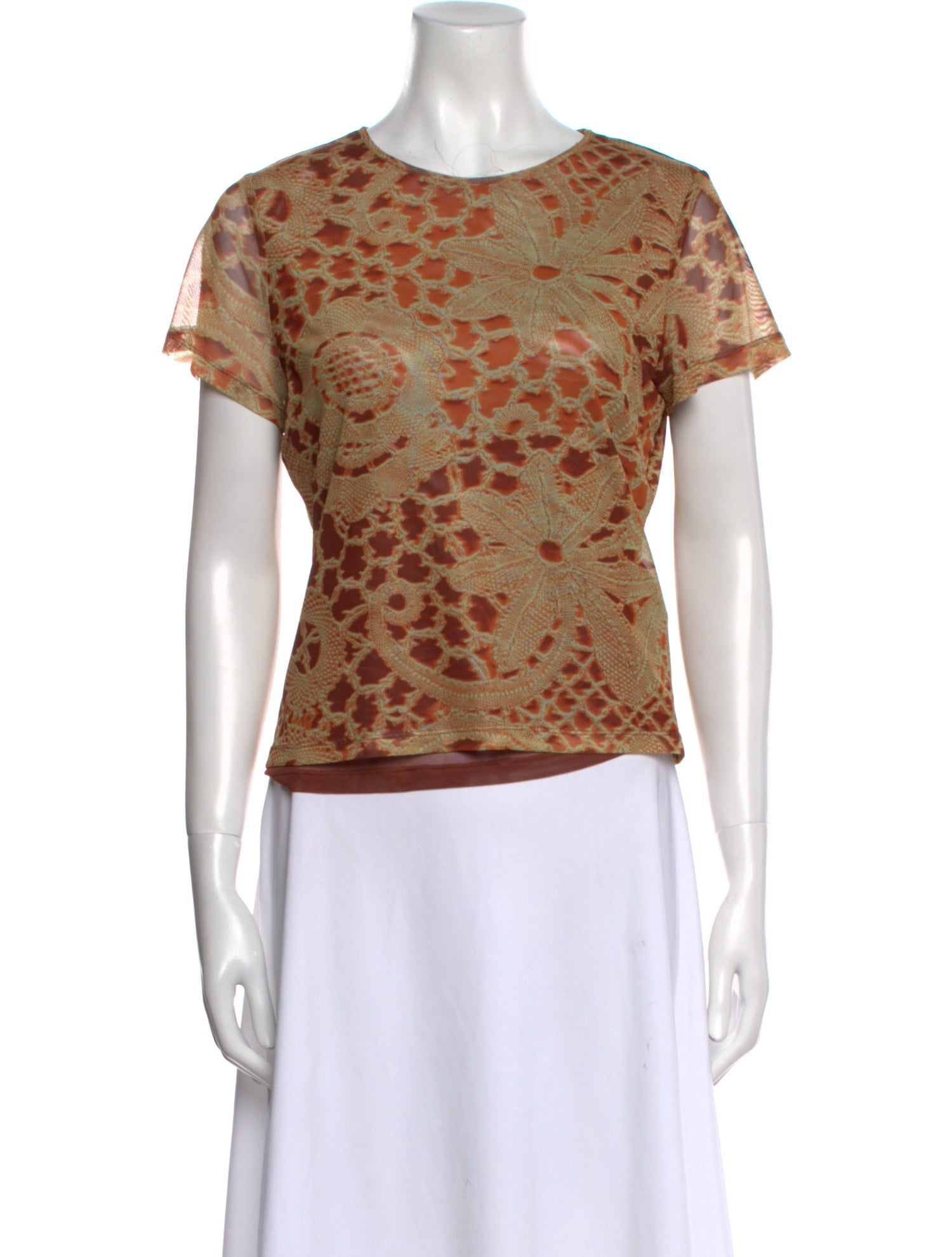 Miaou Animal Print Crew Neck T-Shirt