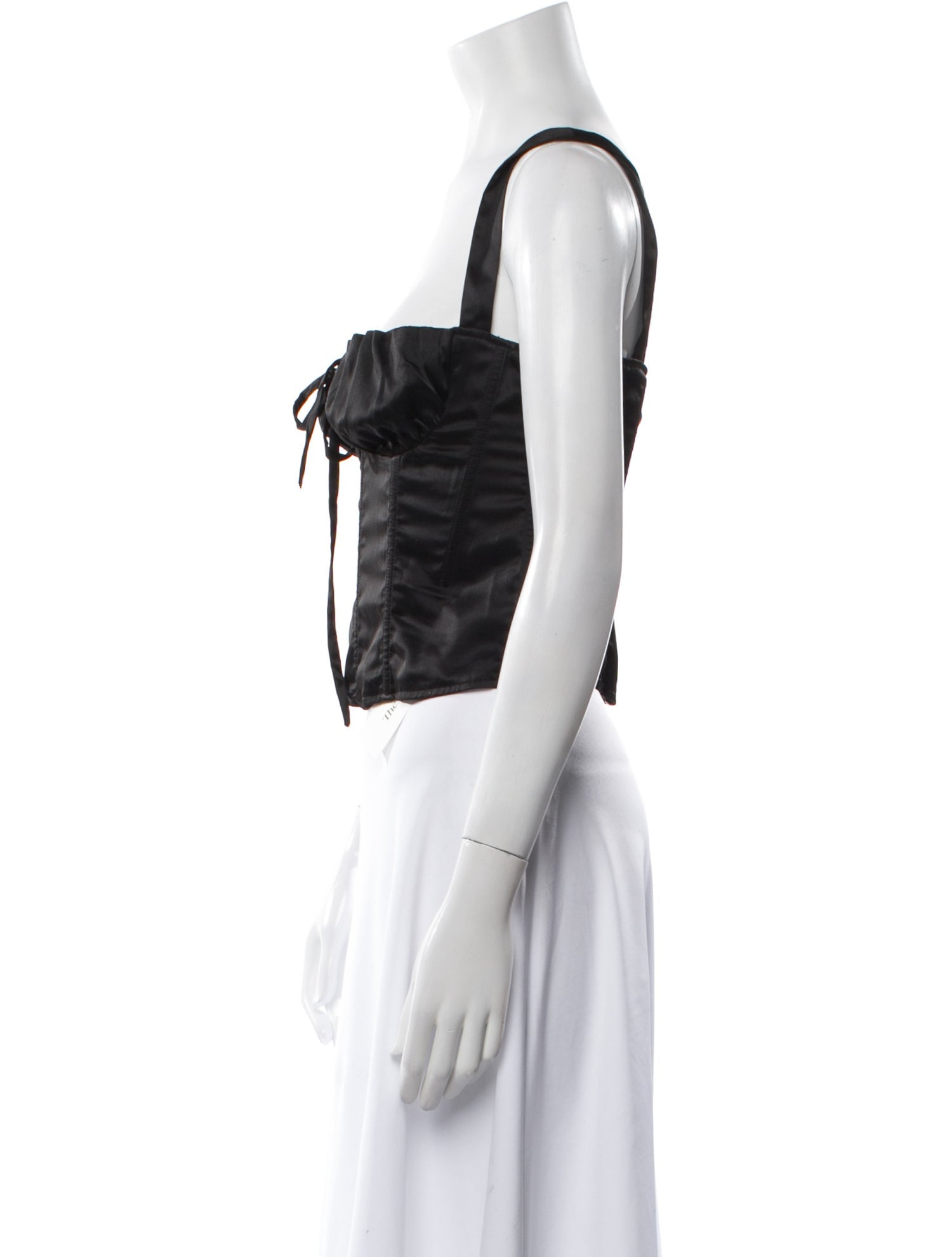 Miaou Square Neckline Sleeveless Crop Top