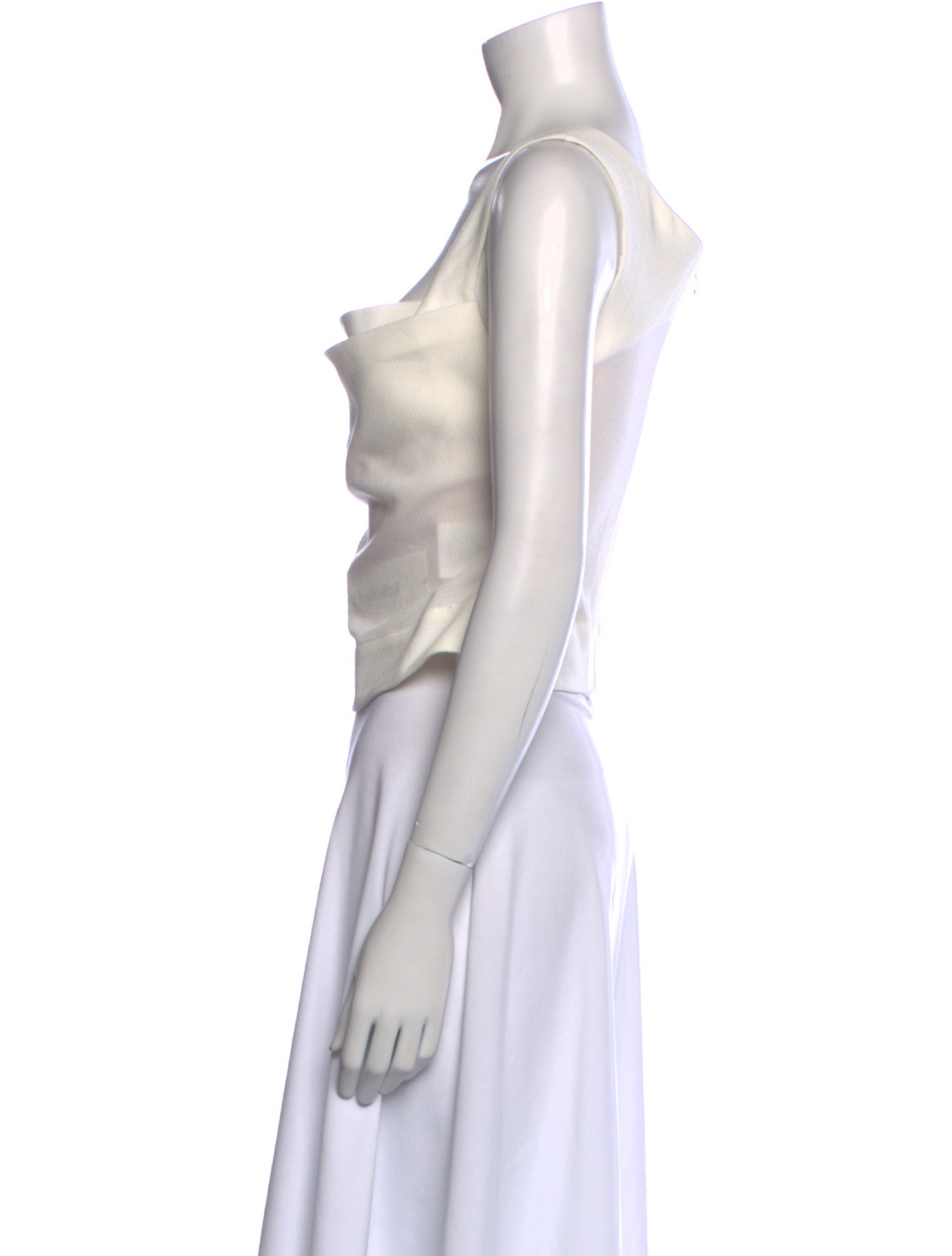 Miaou Square Neckline Sleeveless Crop Top