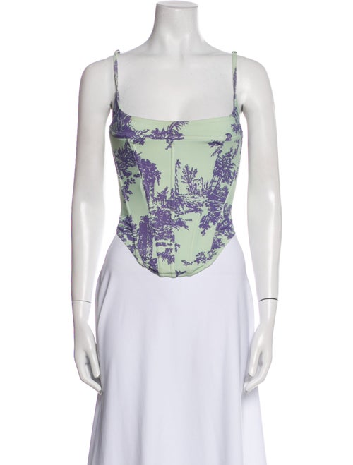 Miaou Nylon Printed Top