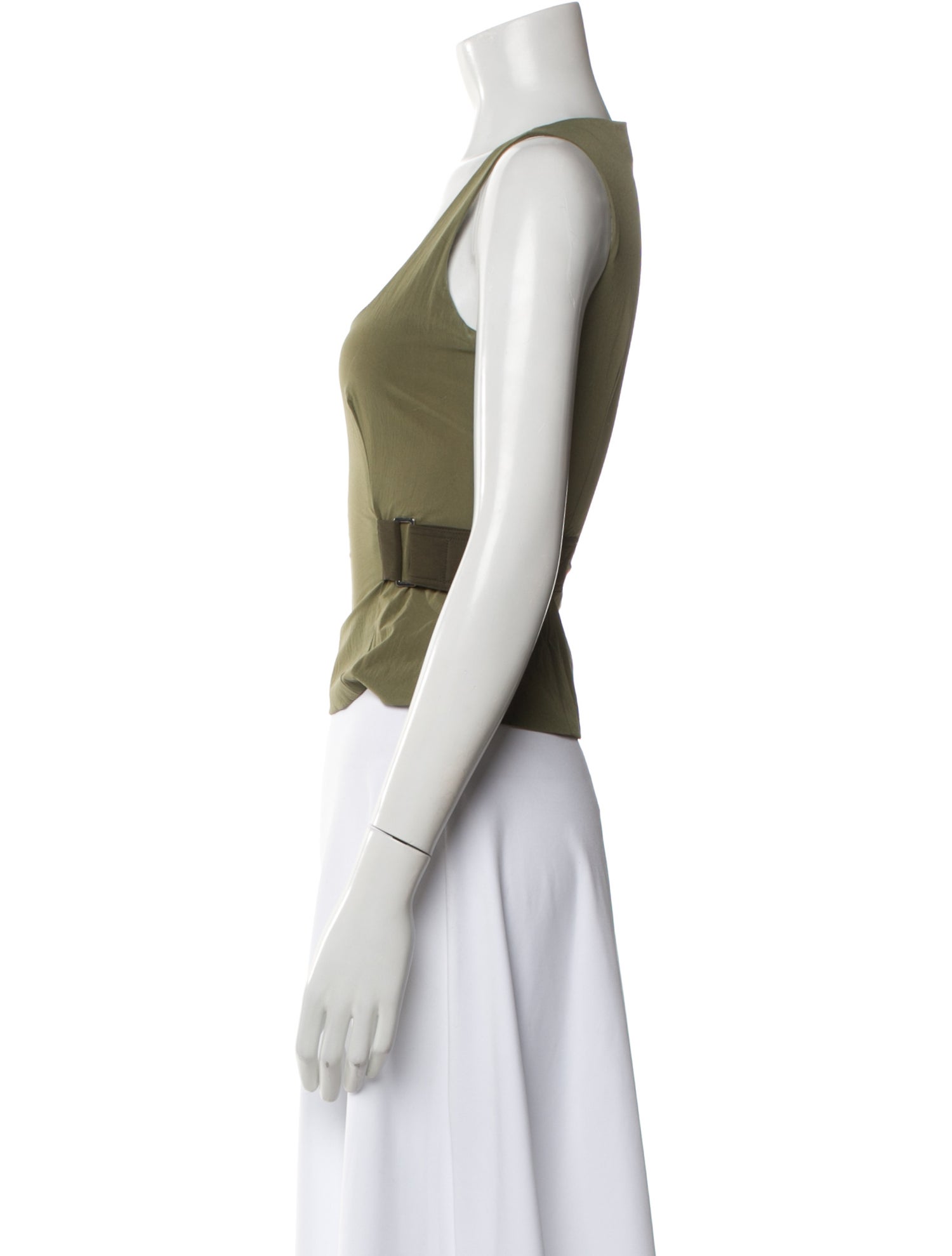 Miaou Square Neckline Sleeveless Crop Top