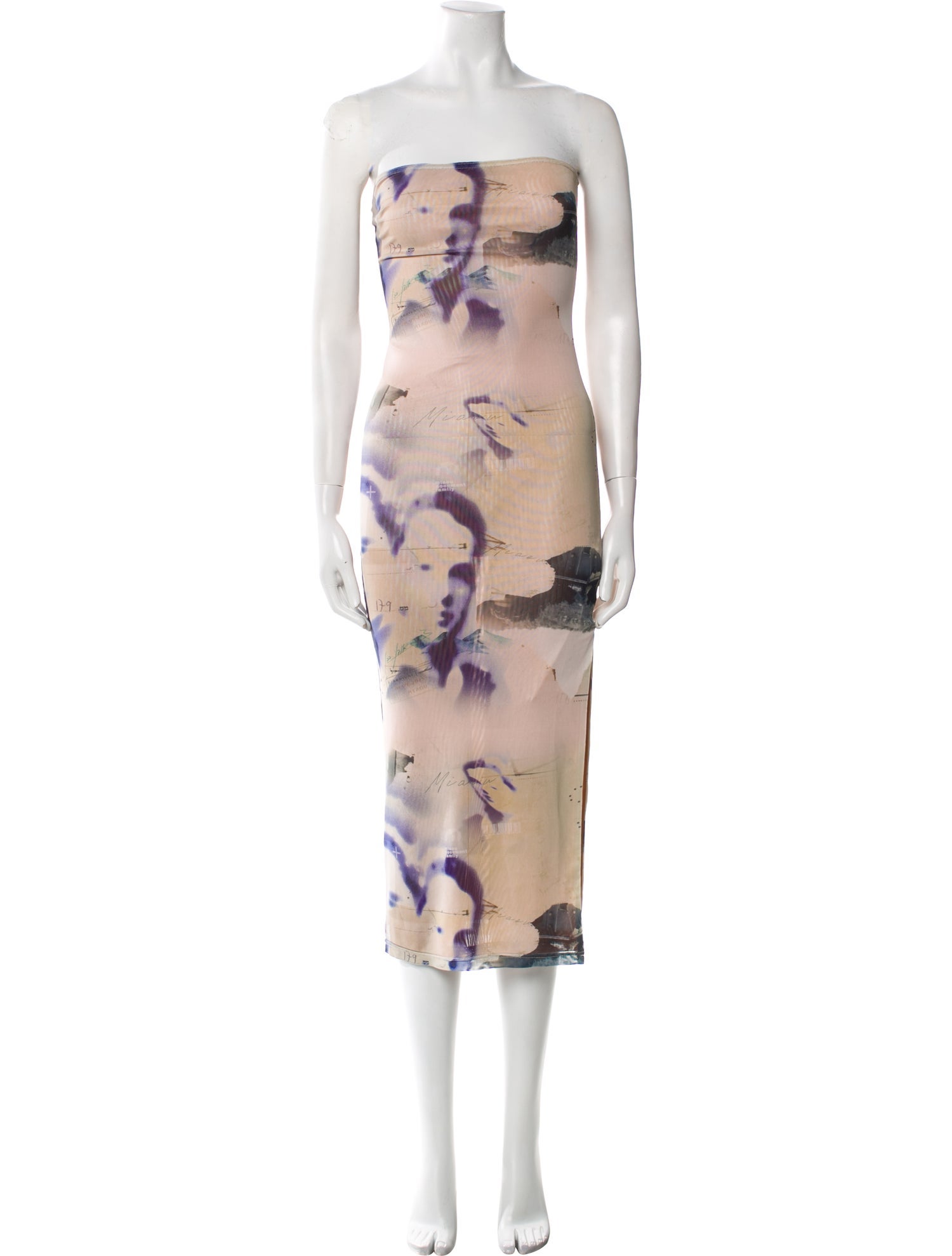 Miaou Graphic Print Midi Length Dress