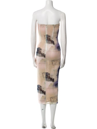 Miaou Graphic Print Midi Length Dress
