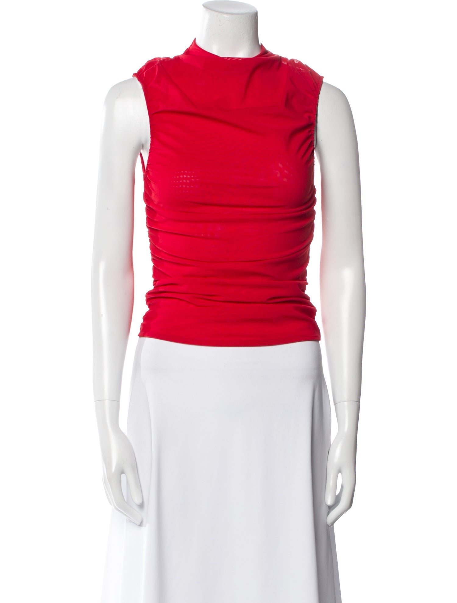 Miaou Crew Neck Sleeveless Crop Top