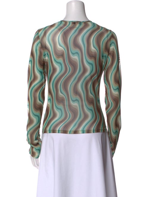 Miaou Printed Crew Neck Top