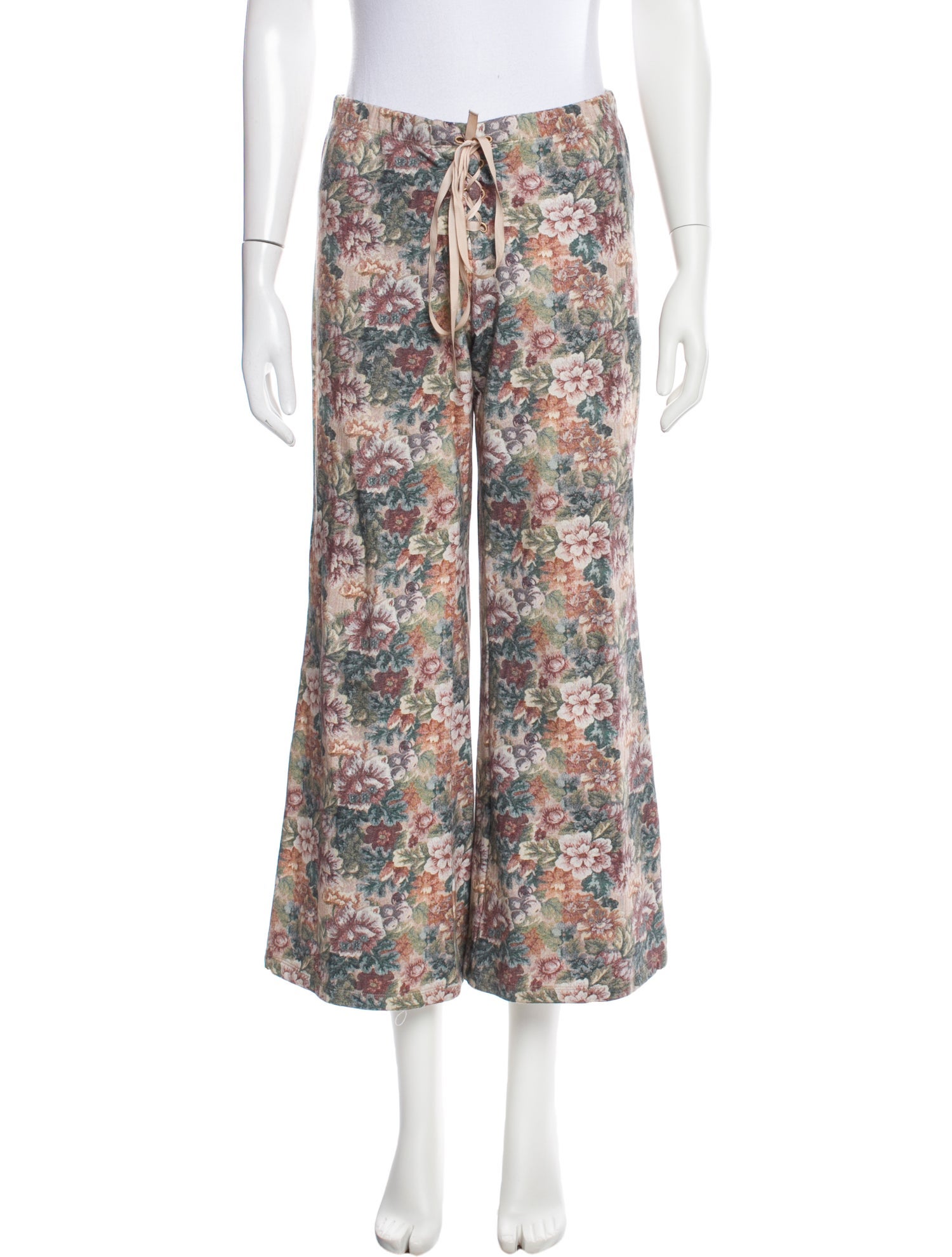 Miaou Floral Print Wide Leg Pants