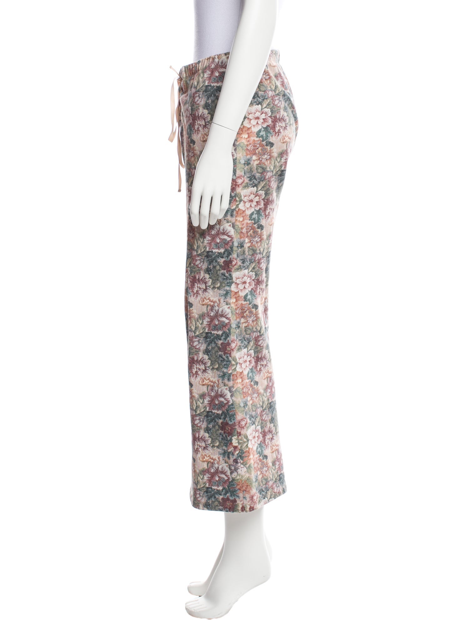 Miaou Floral Print Wide Leg Pants