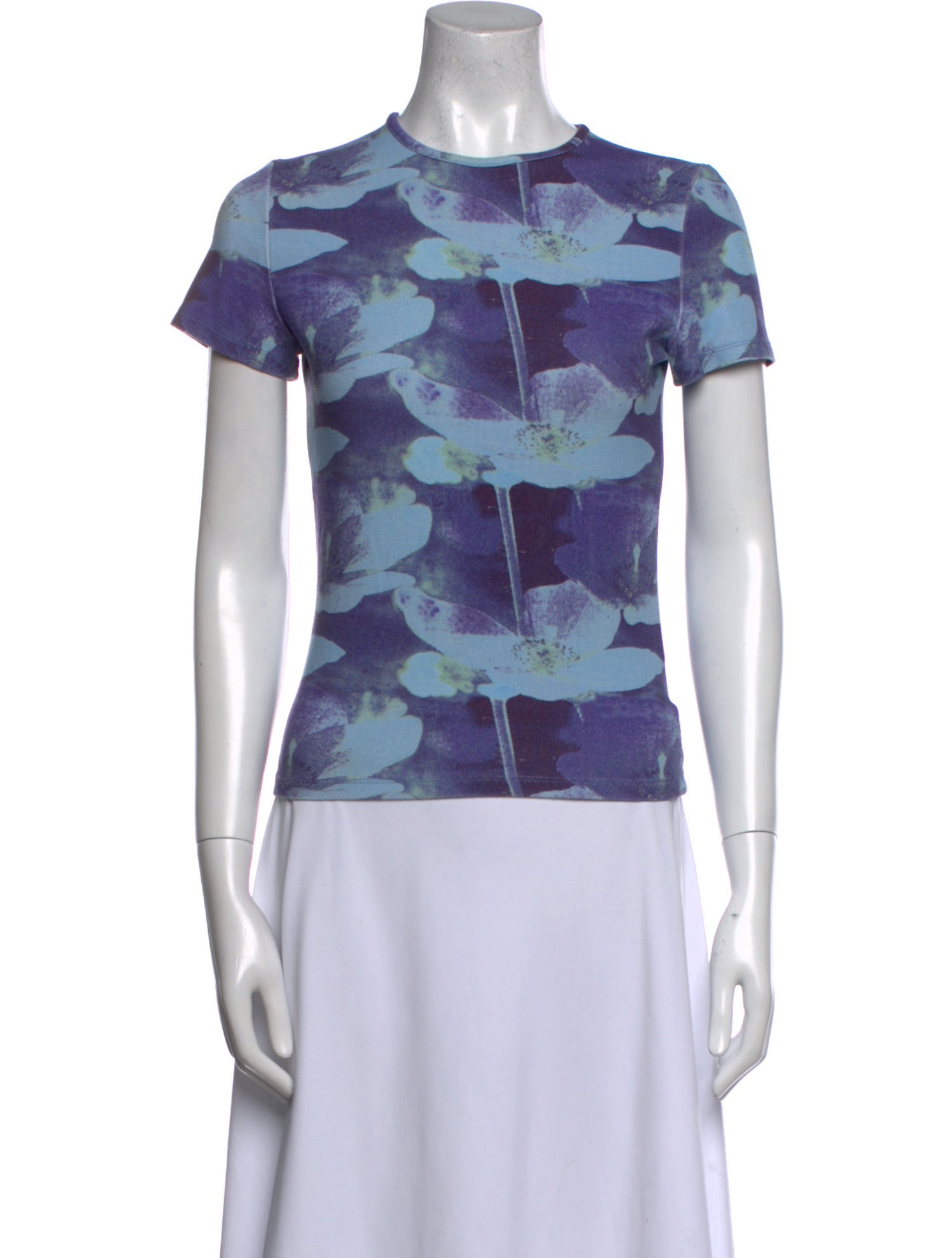 Miaou Floral Print Crew Neck T-Shirt