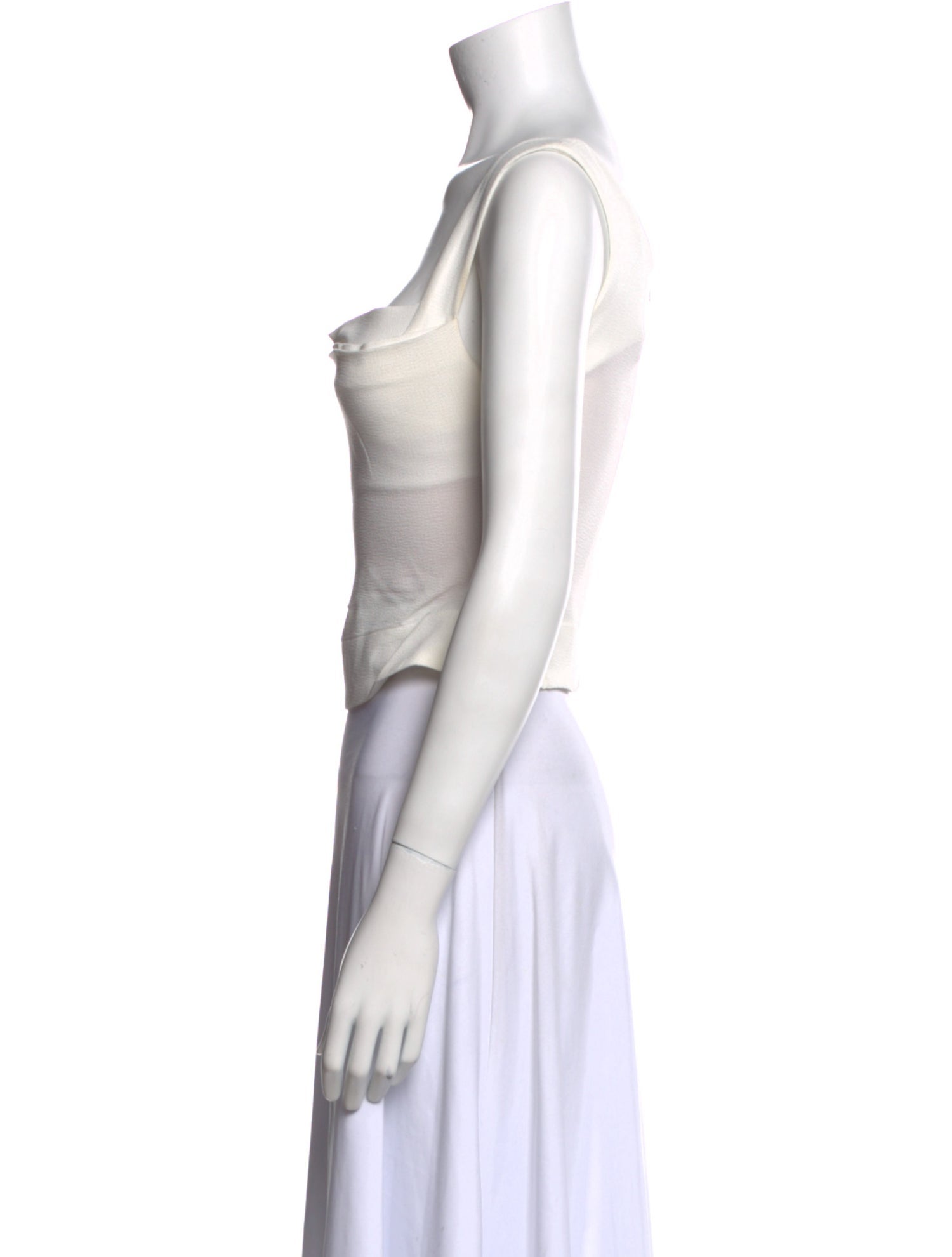 Miaou Square Neckline Sleeveless Crop Top