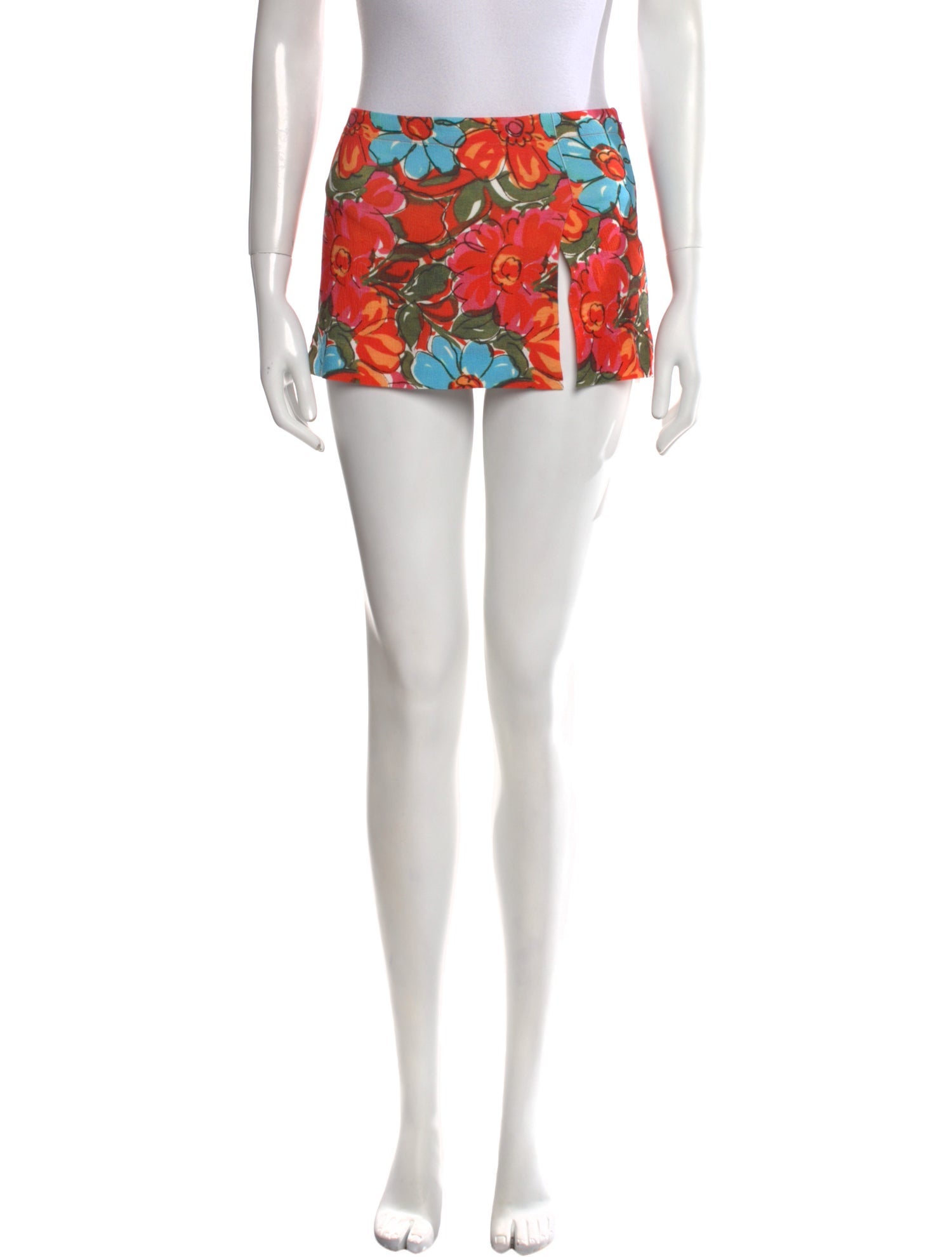 Miaou Printed Mini Skirt