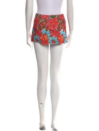 Miaou Printed Mini Skirt