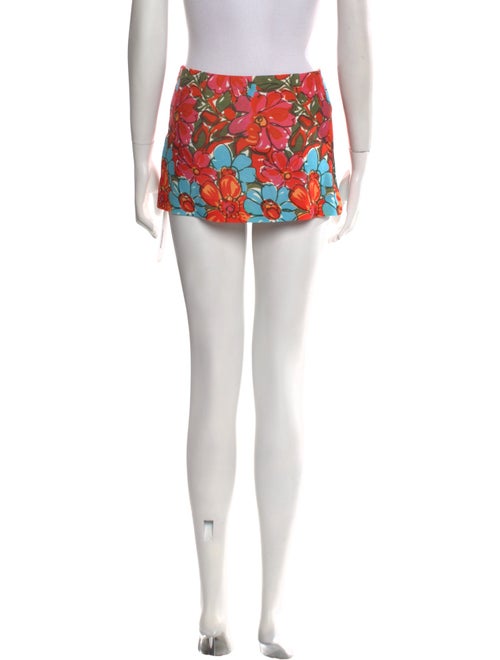 Miaou Printed Mini Skirt