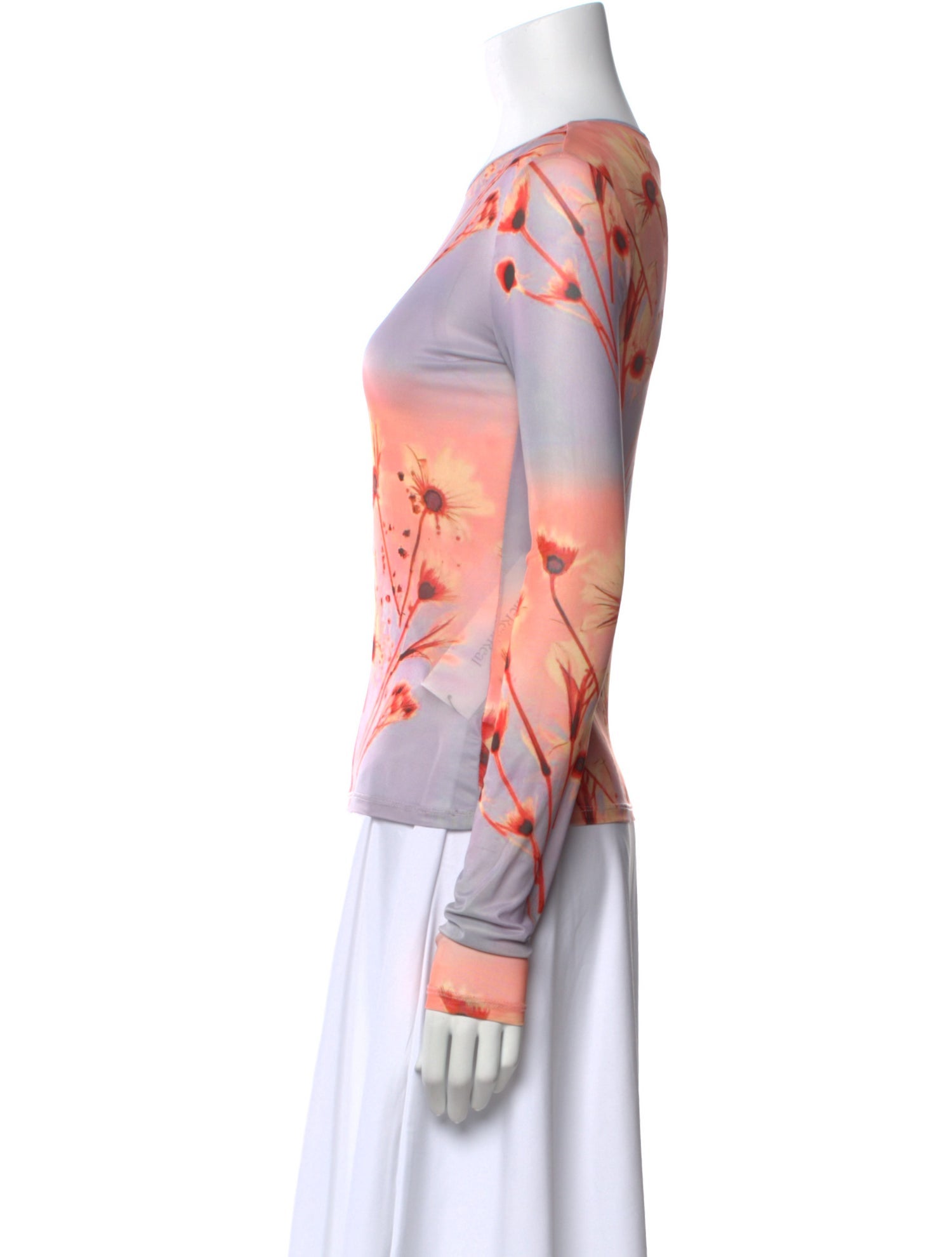 Miaou Printed Crew Neck Top