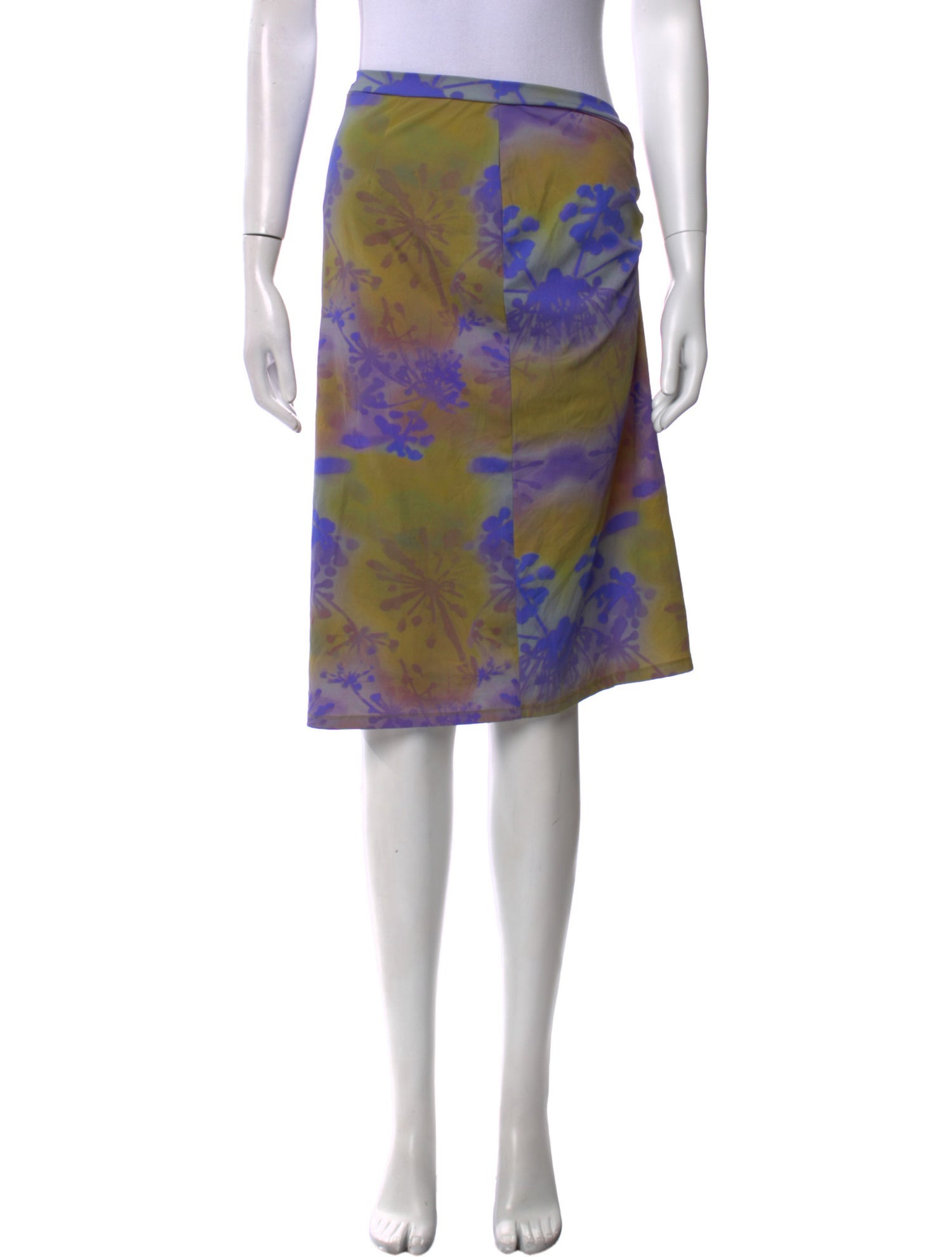 Miaou Floral Print Knee-Length Skirt