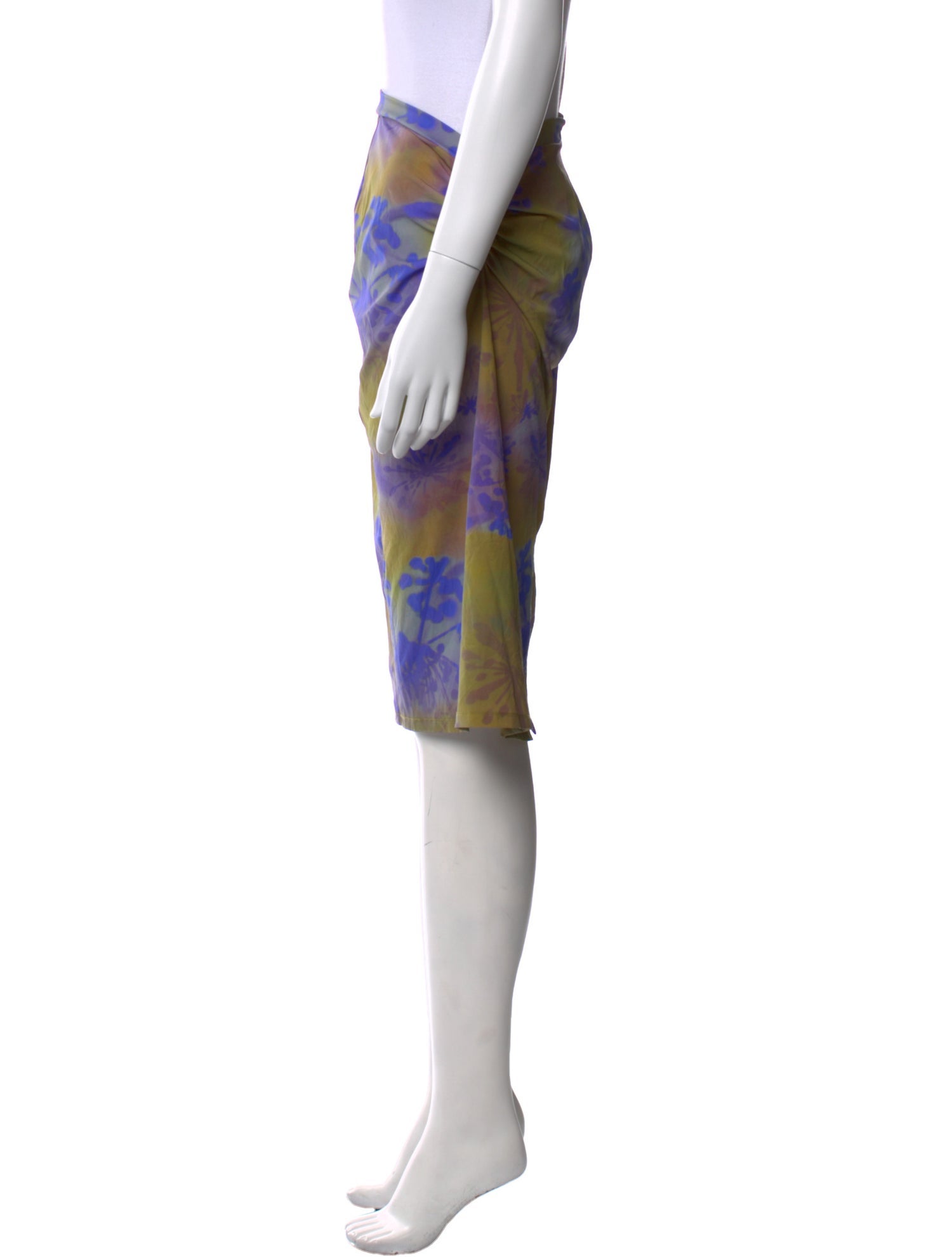 Miaou Floral Print Knee-Length Skirt