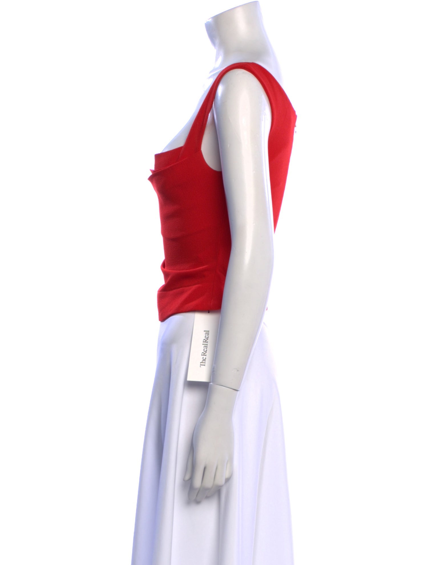 Miaou Square Neckline Sleeveless Crop Top