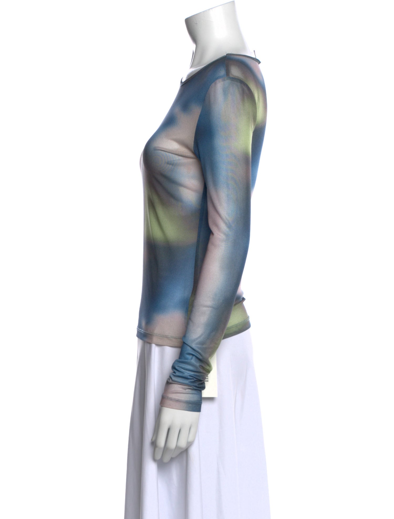 Miaou Tie-Dye Print Crew Neck Top