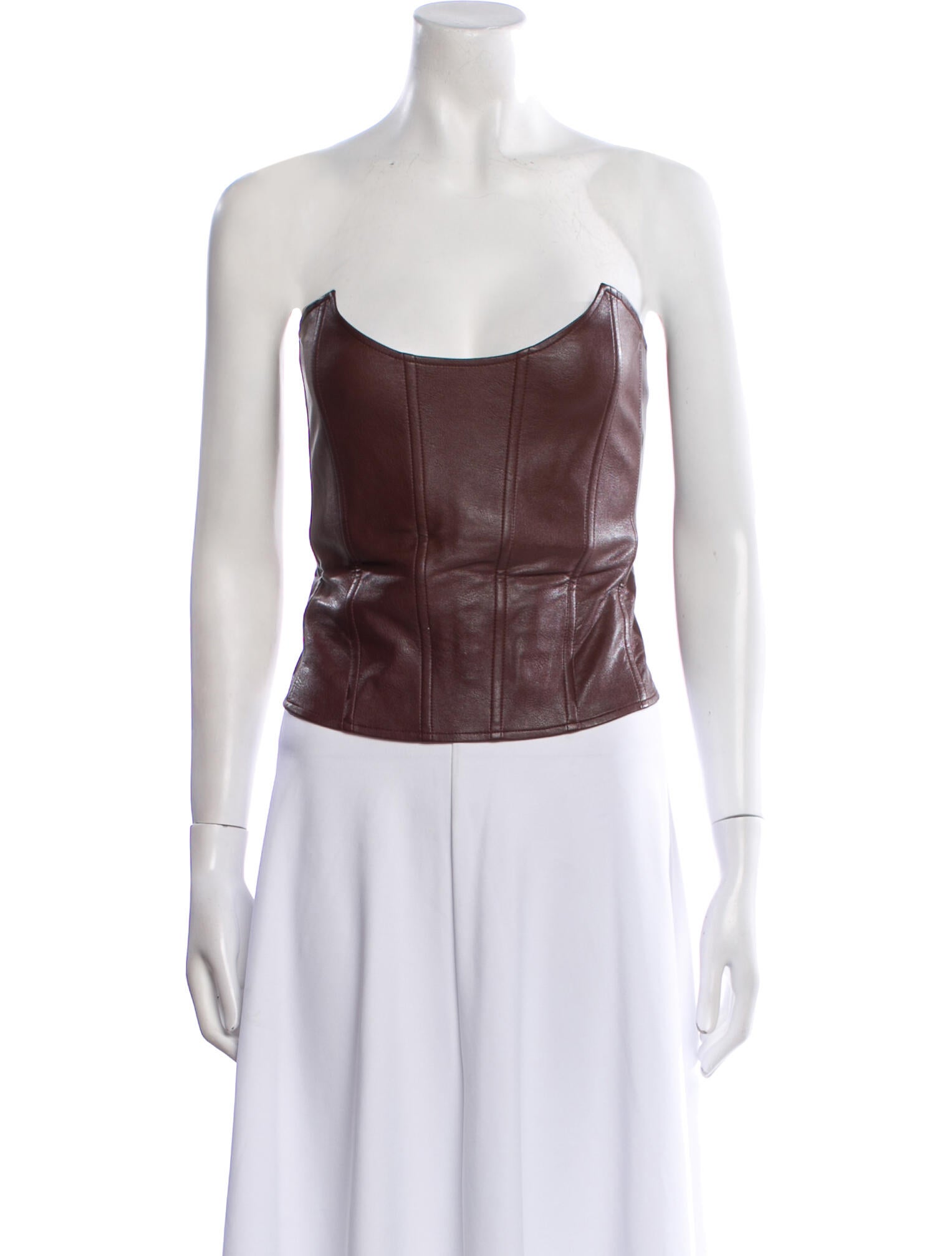 Miaou Strapless Crop Top