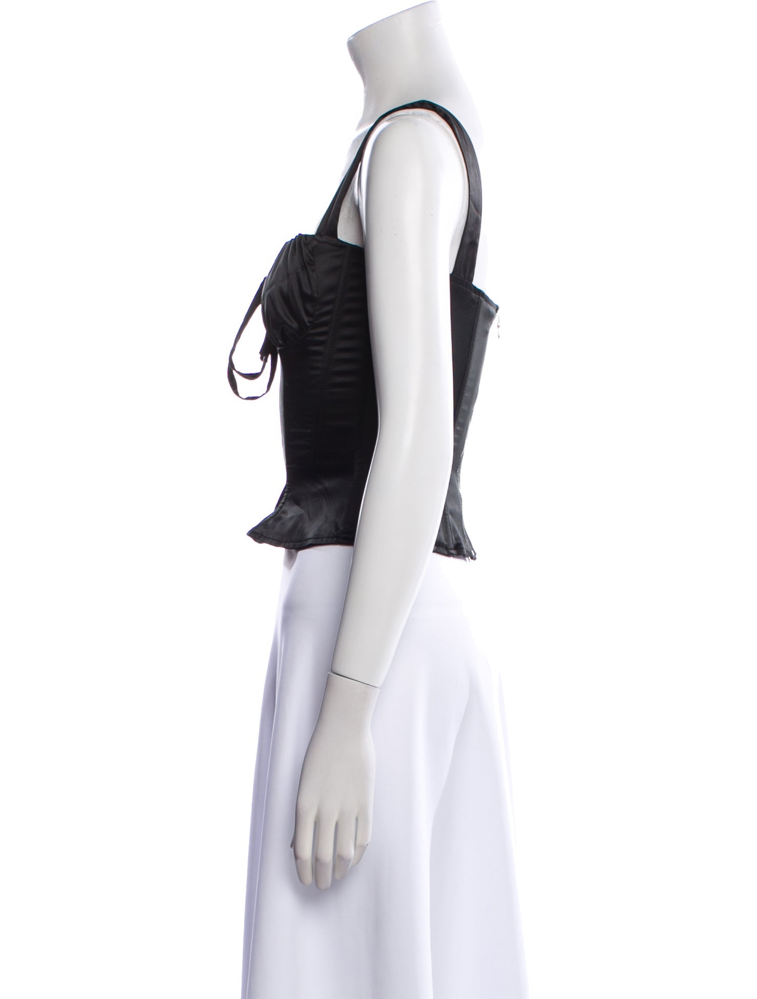 Miaou Square Neckline Sleeveless Crop Top