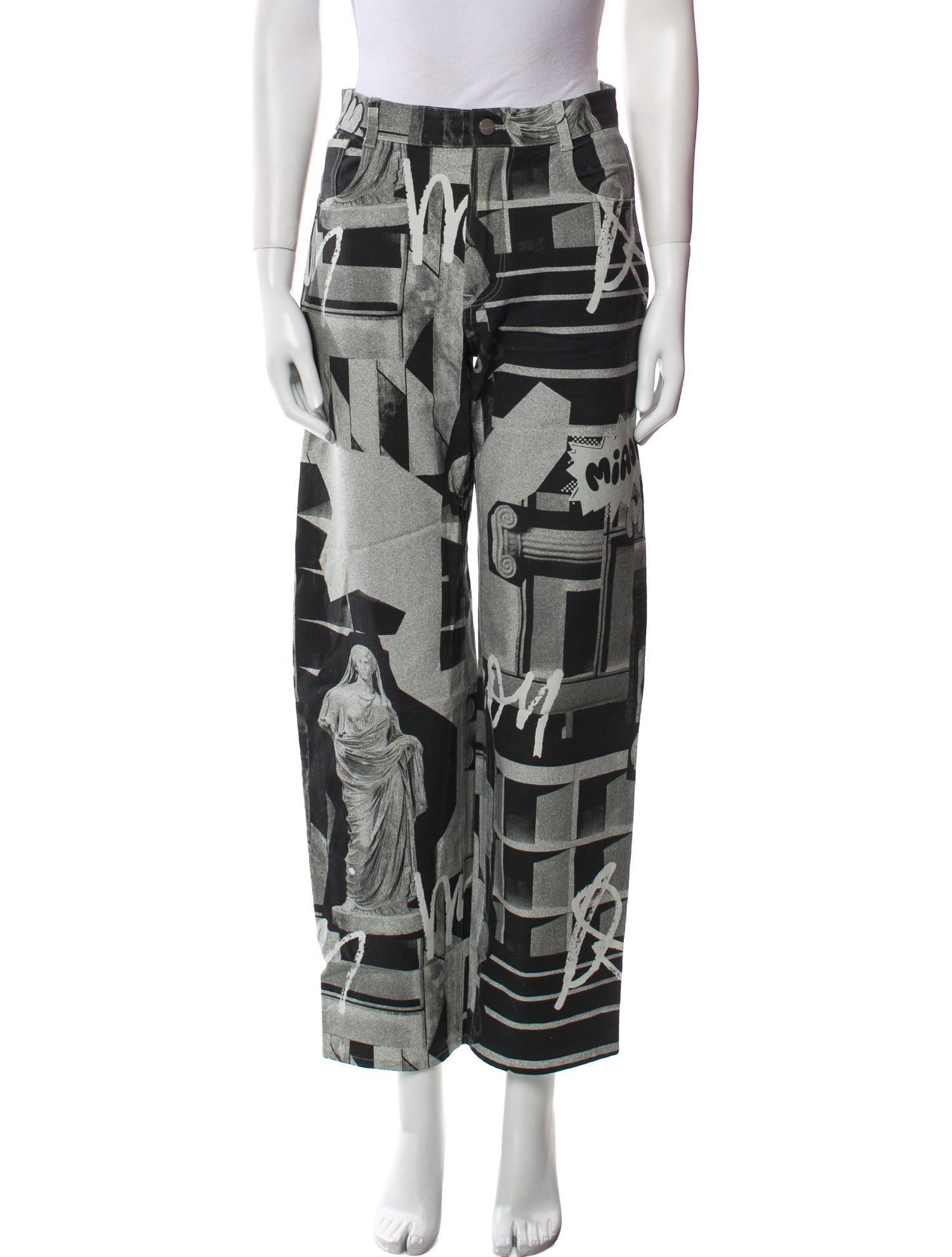 Miaou Printed Straight Leg Pants