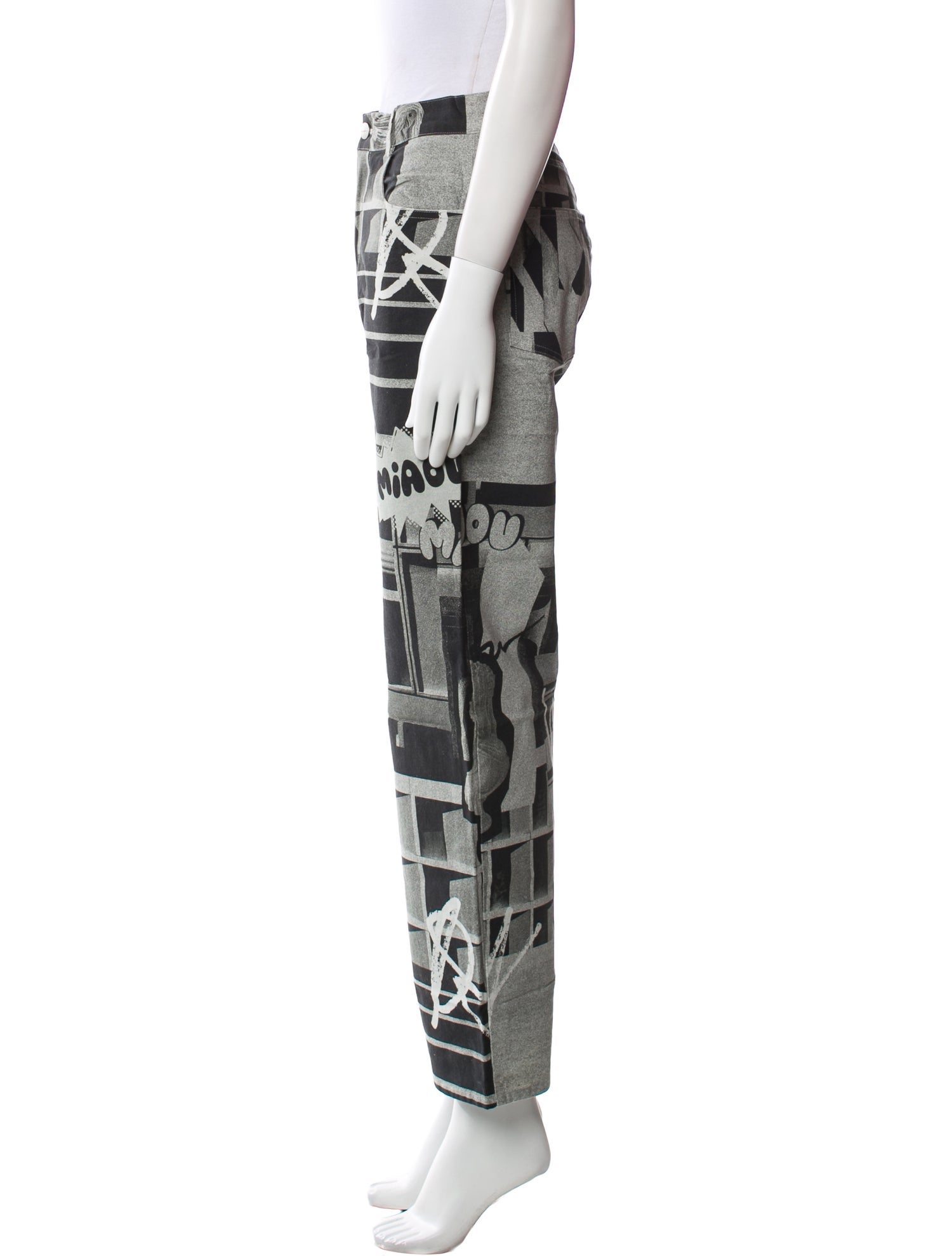 Miaou Printed Straight Leg Pants