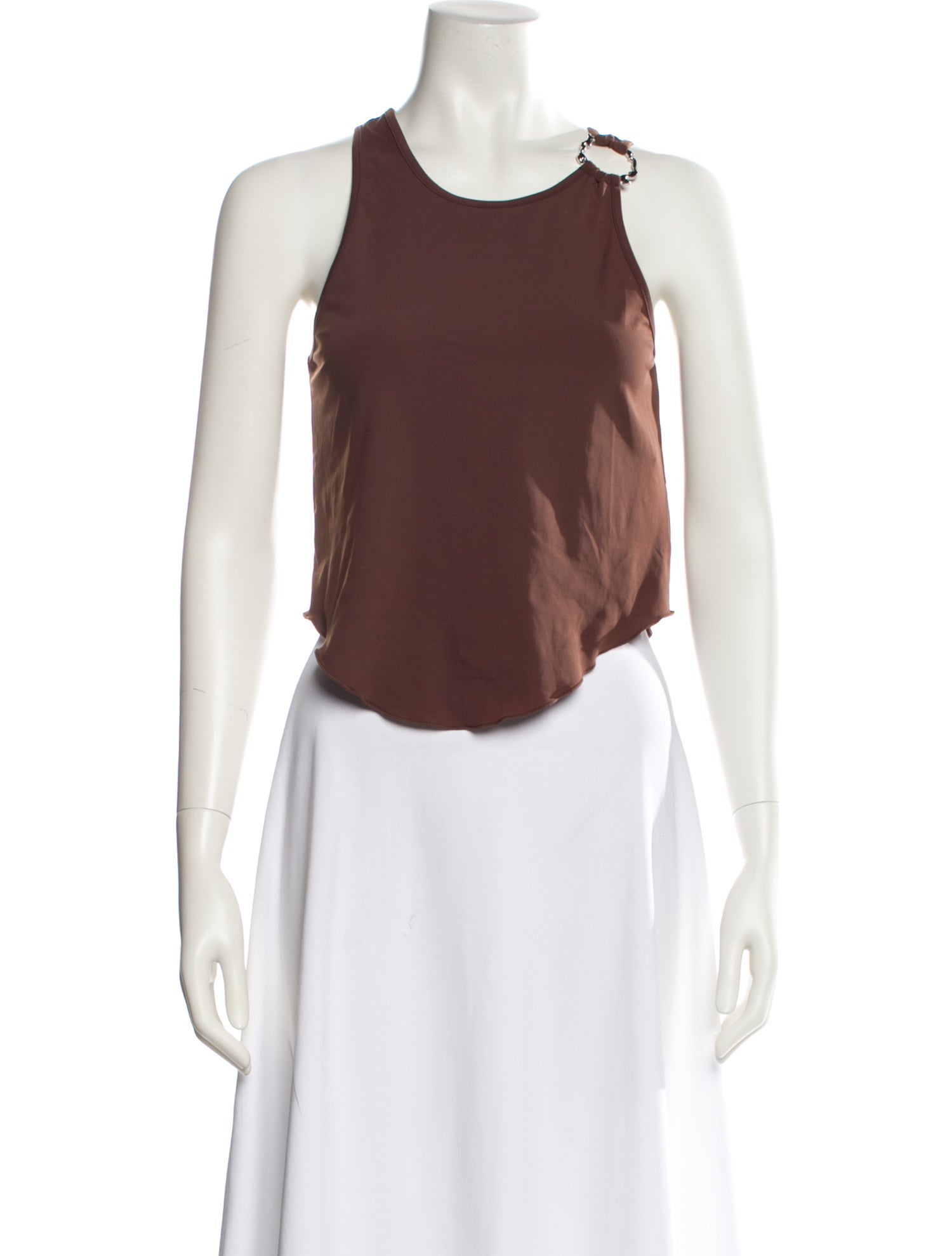 Miaou Scoop Neck Sleeveless Crop Top