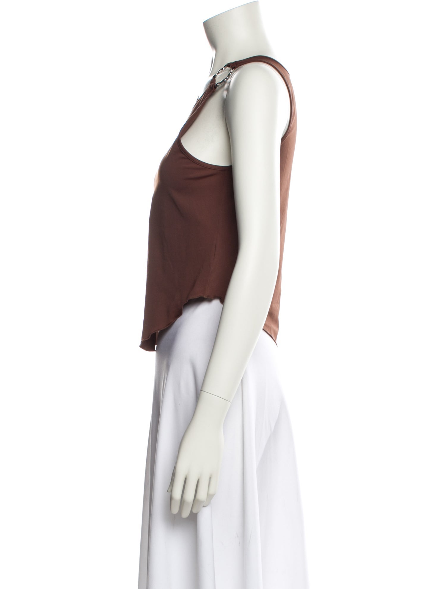 Miaou Scoop Neck Sleeveless Crop Top