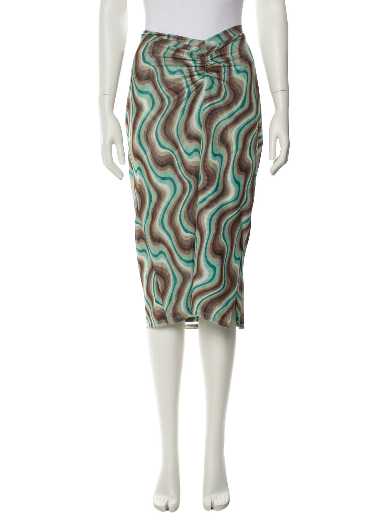 Miaou Printed Knee-Length Skirt
