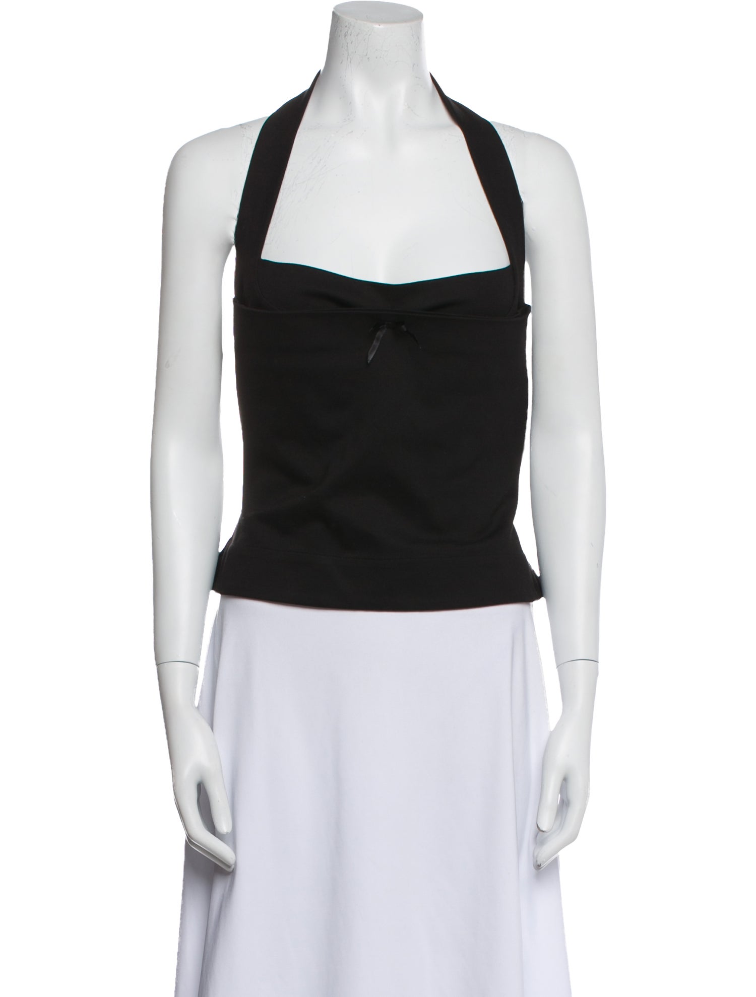 Miaou Square Neckline Sleeveless Crop Top