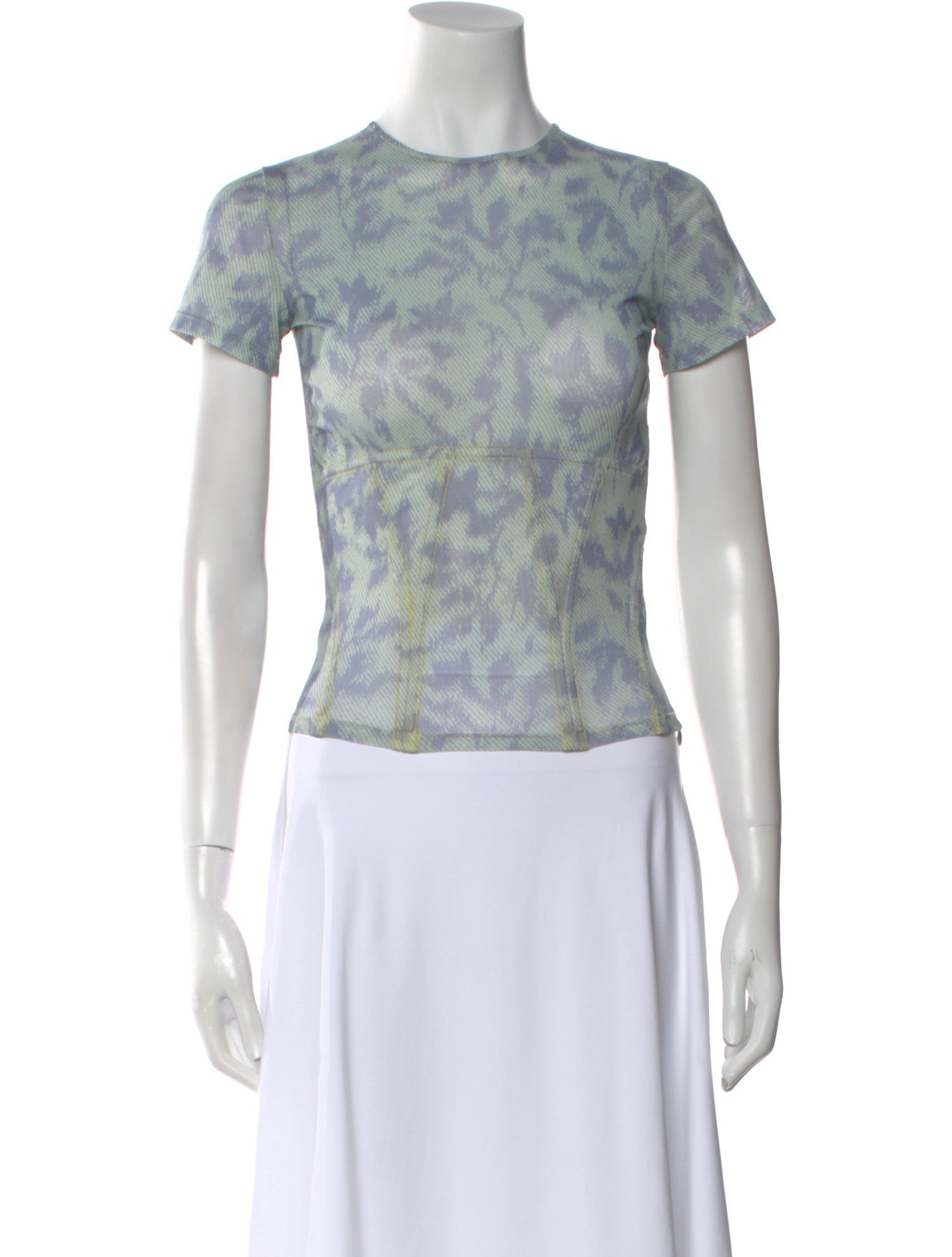 Miaou Tie-Dye Print Crew Neck T-Shirt