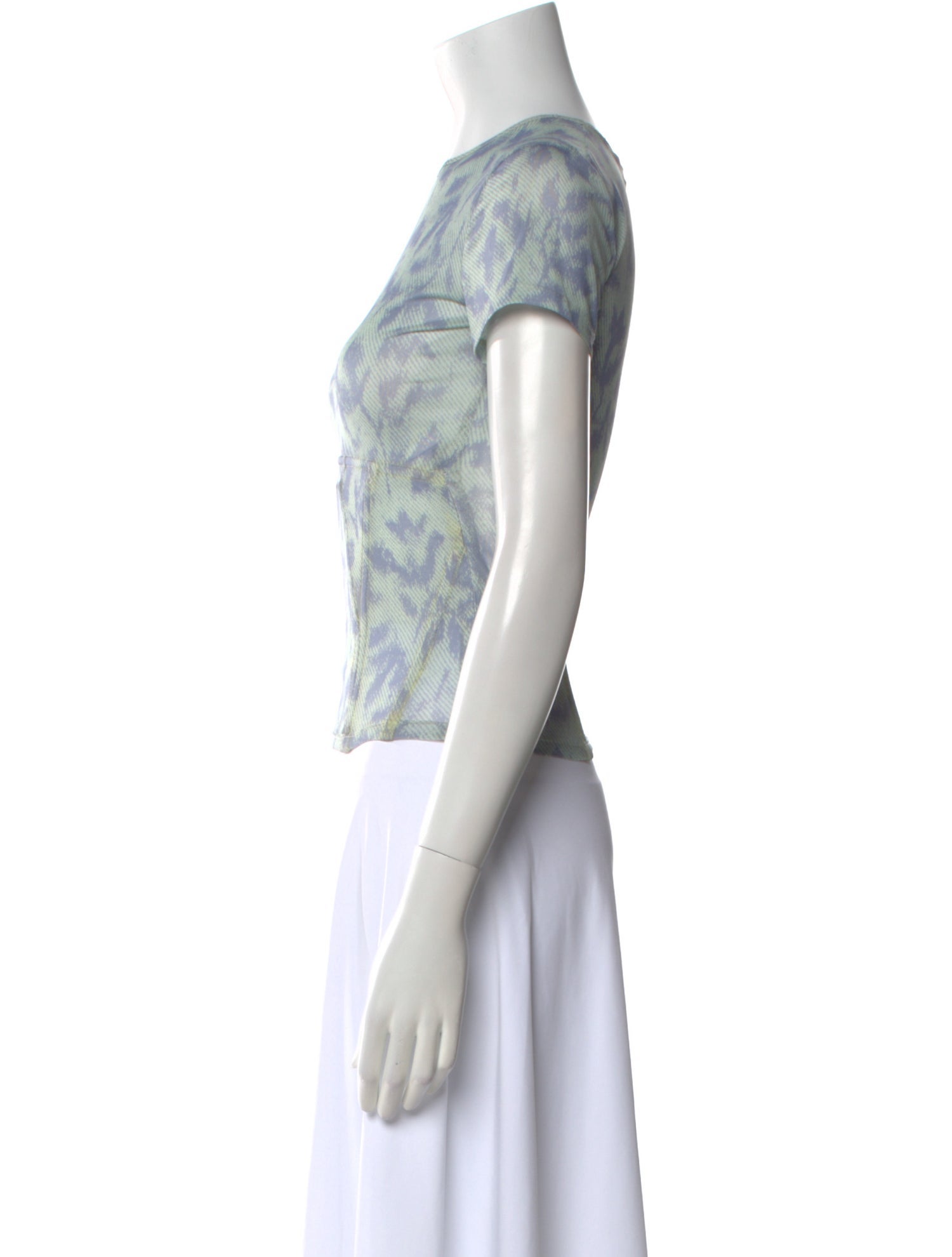 Miaou Tie-Dye Print Crew Neck T-Shirt