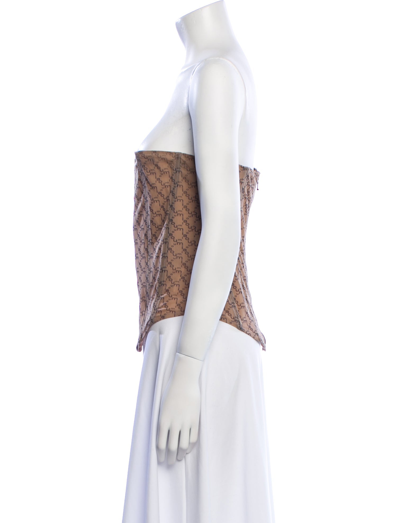 Miaou Printed Strapless Top